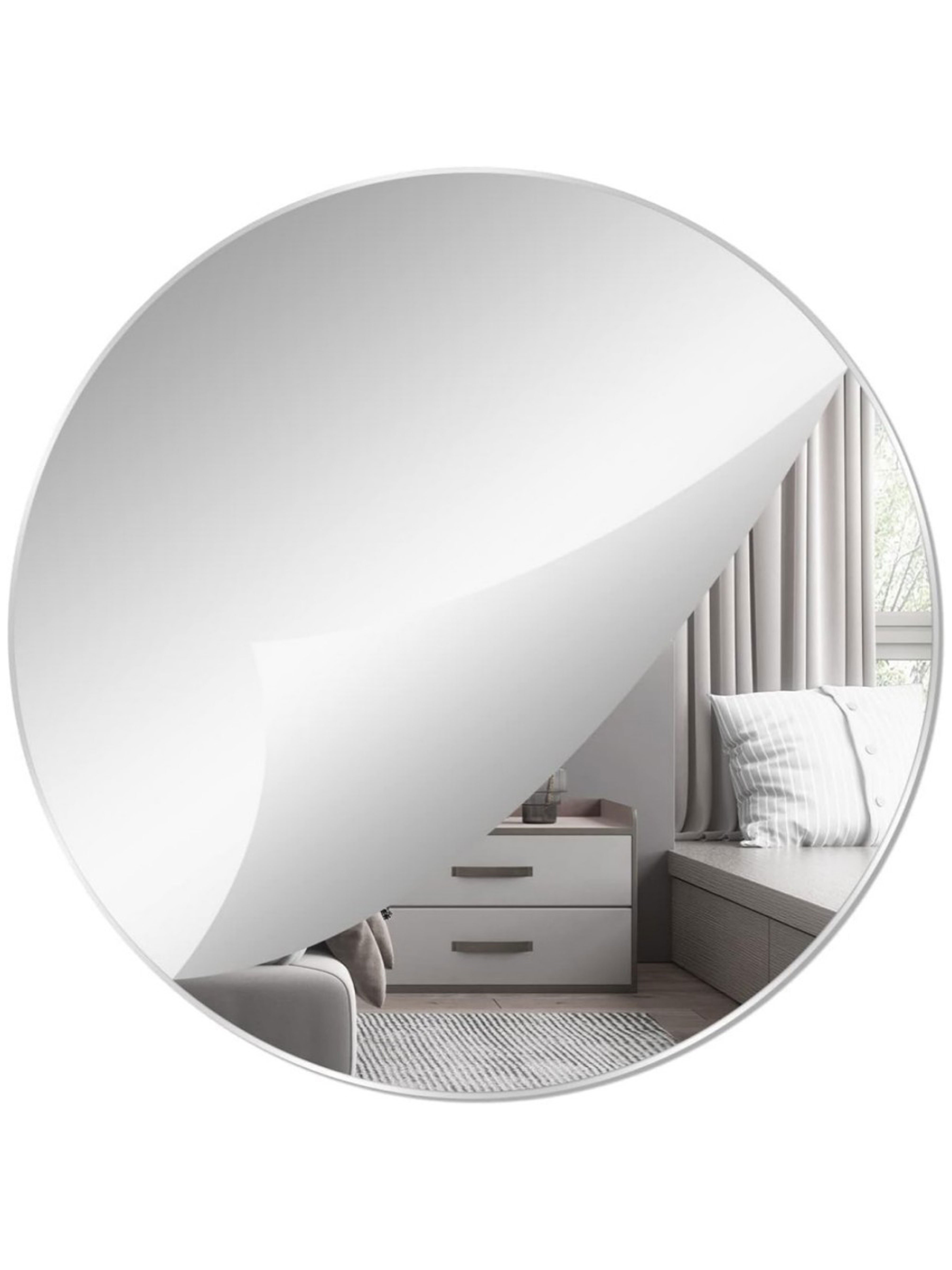 Round Acrylic Wall Mirror