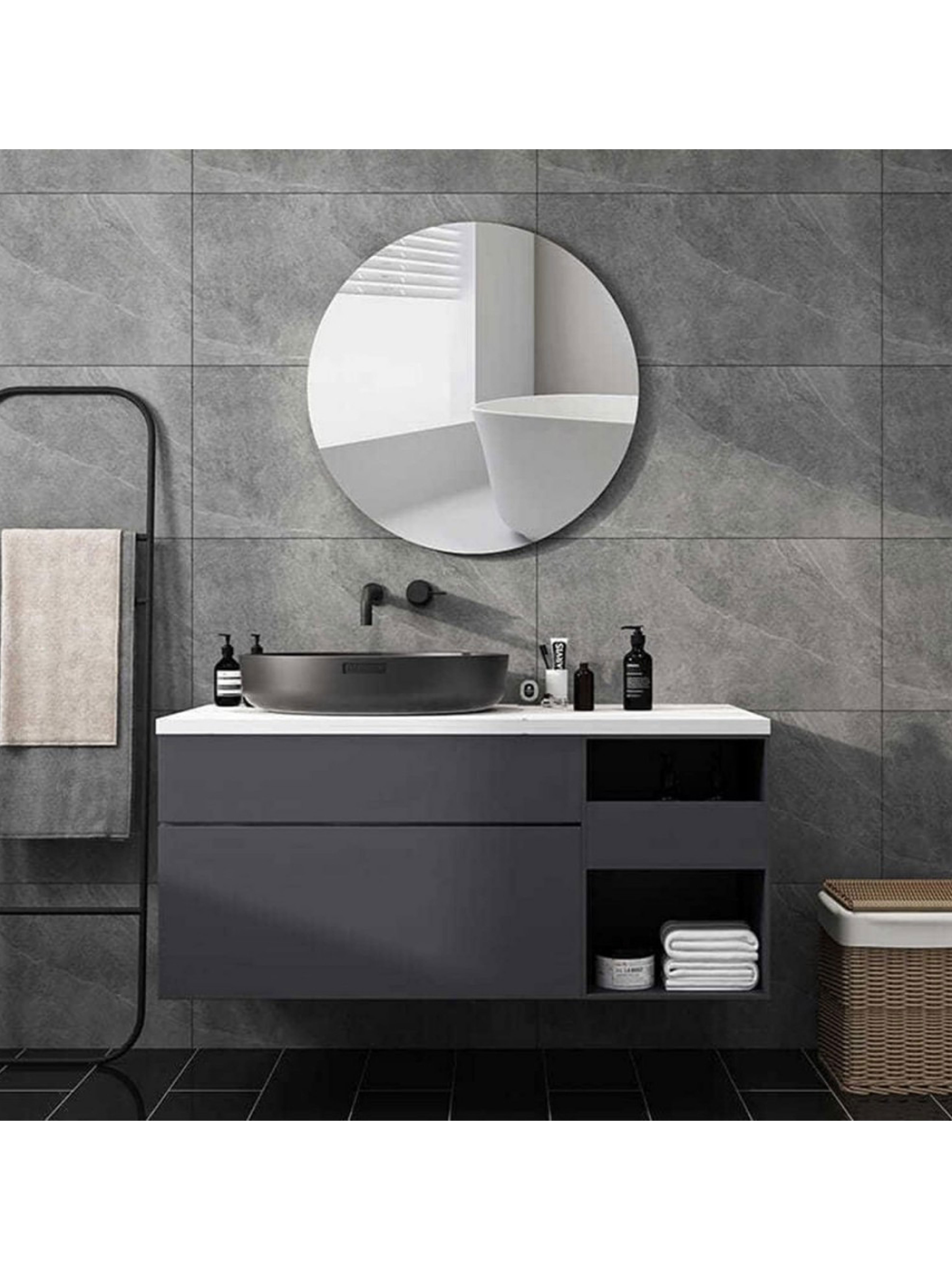 Round Acrylic Wall Mirror
