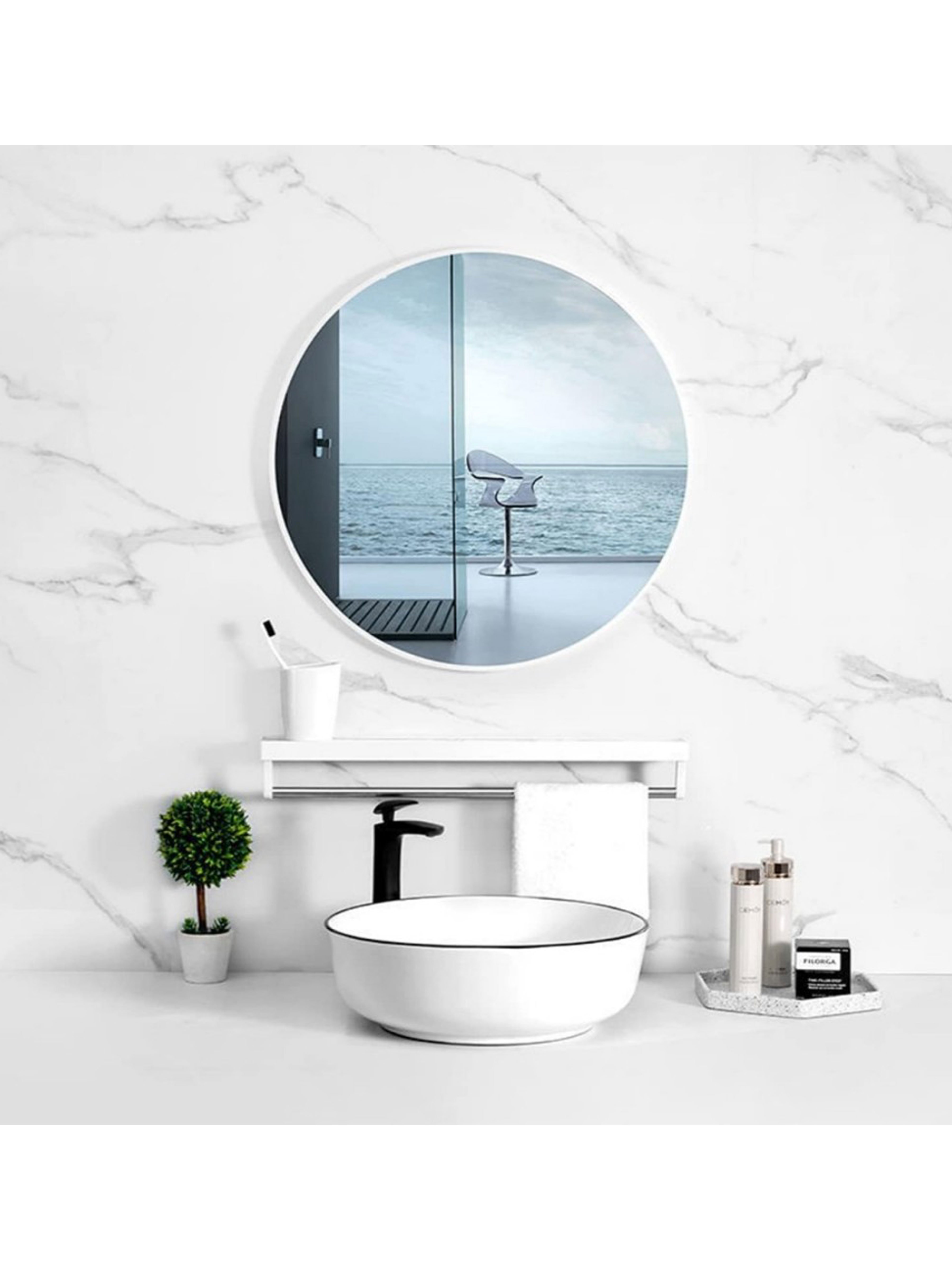 Round Acrylic Wall Mirror