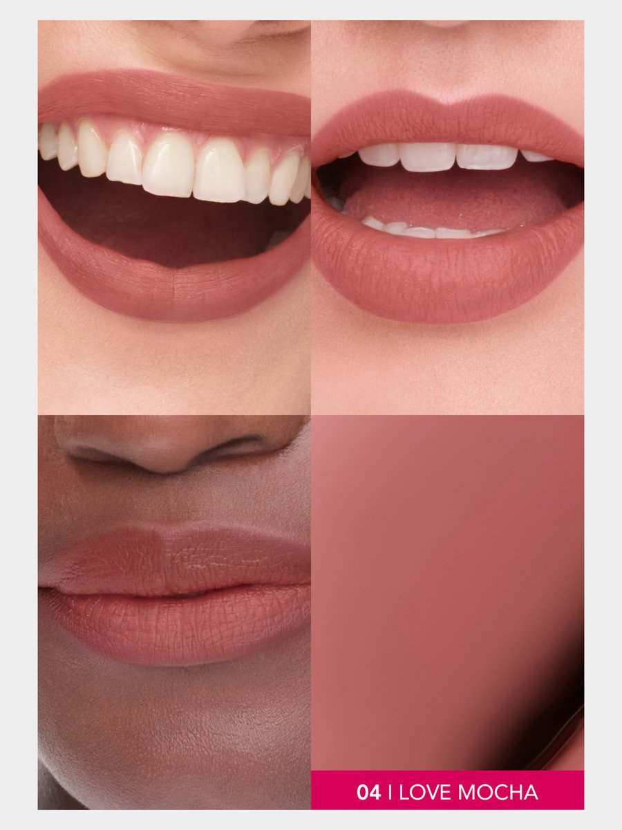 Cloud Creme Velvet Matte Liquid Lipstick - 04 - I Love Mocha, 3Ml
