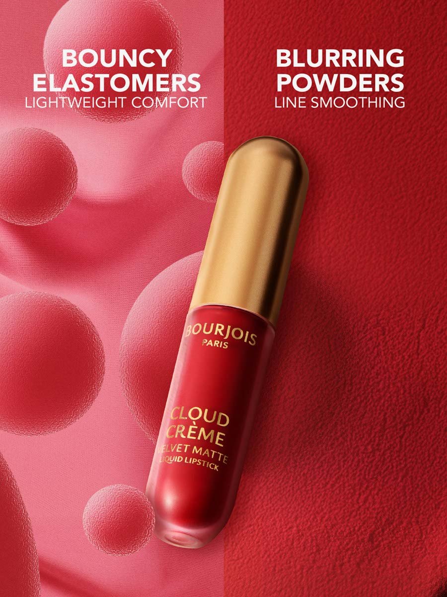 Cloud Creme Velvet Matte Liquid Lipstick - 08 - Chérie Cherry, 3Ml