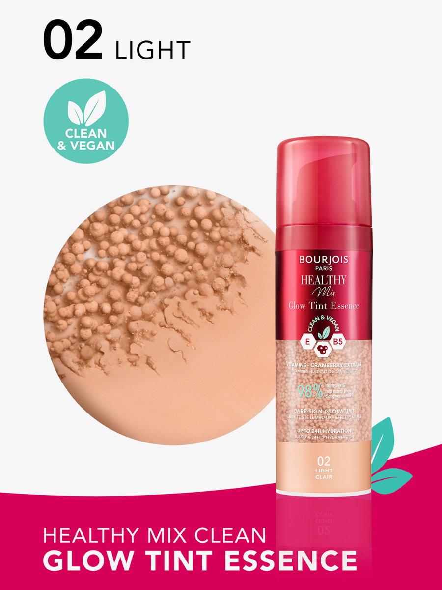 Healthy Mix Glow Tint Essence - 02 - Light, 30Ml