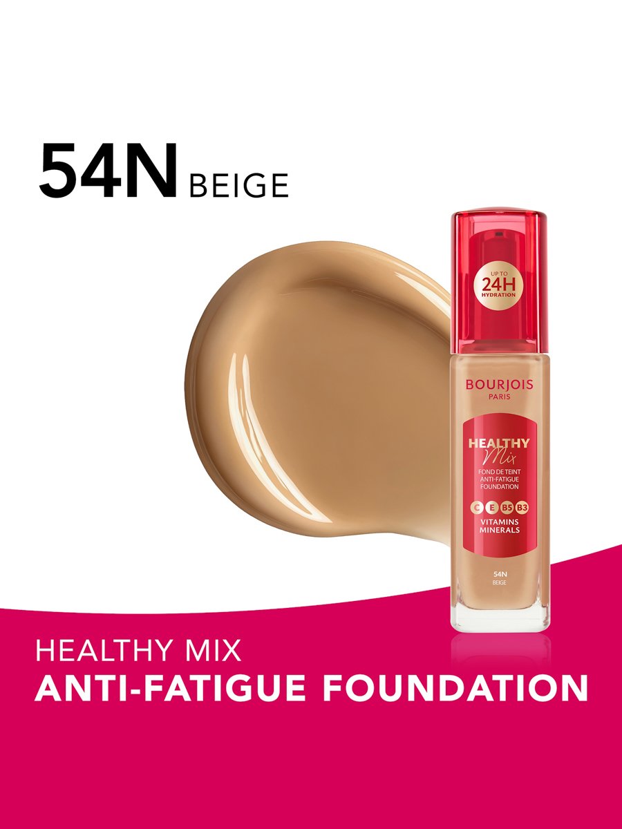 Healthy Mix Anti-Fatigue Foundation - 54N - Beige, 30Ml