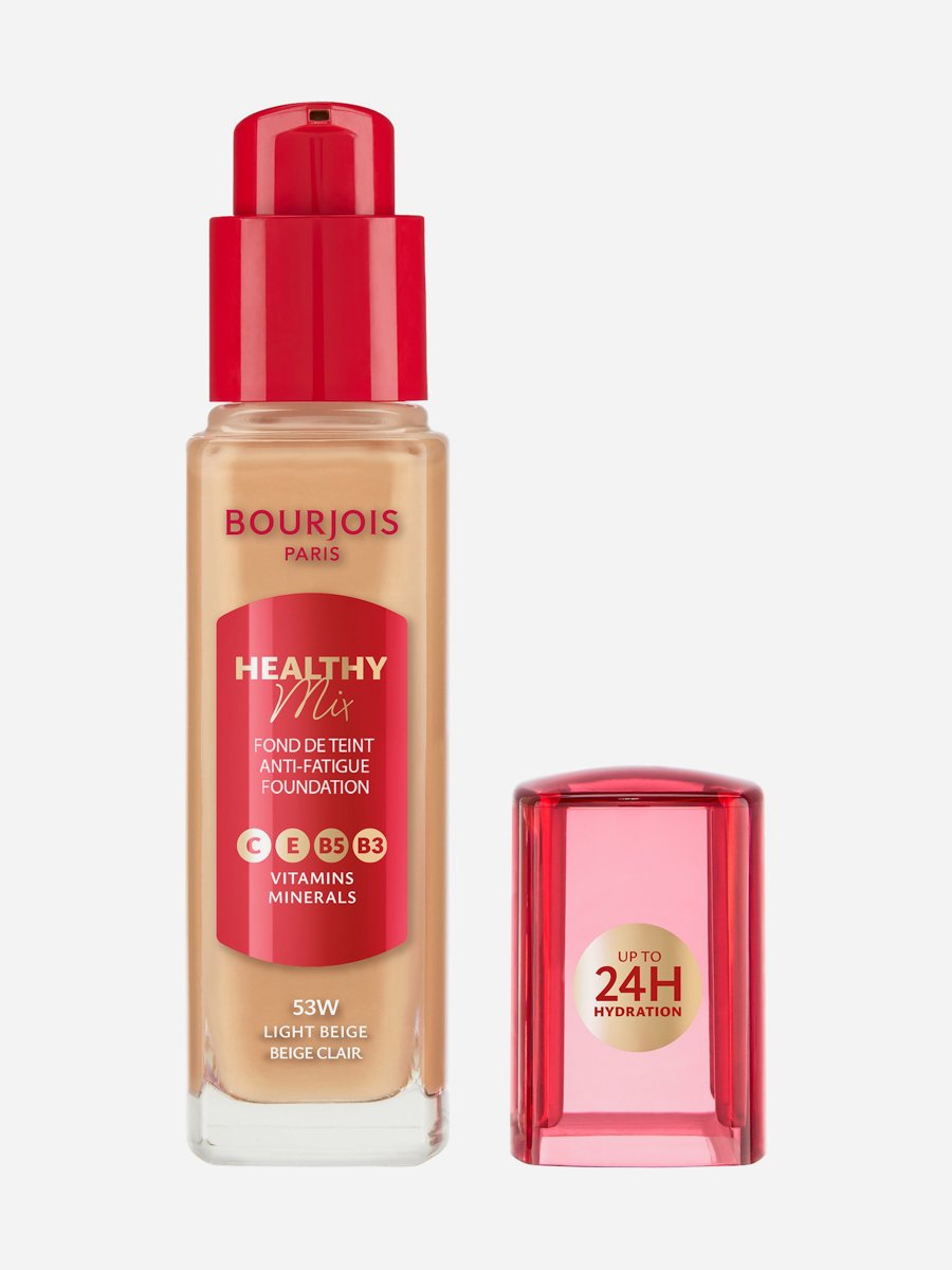Healthy Mix Anti-Fatigue Foundation - 53W - Light Beige, 30Ml