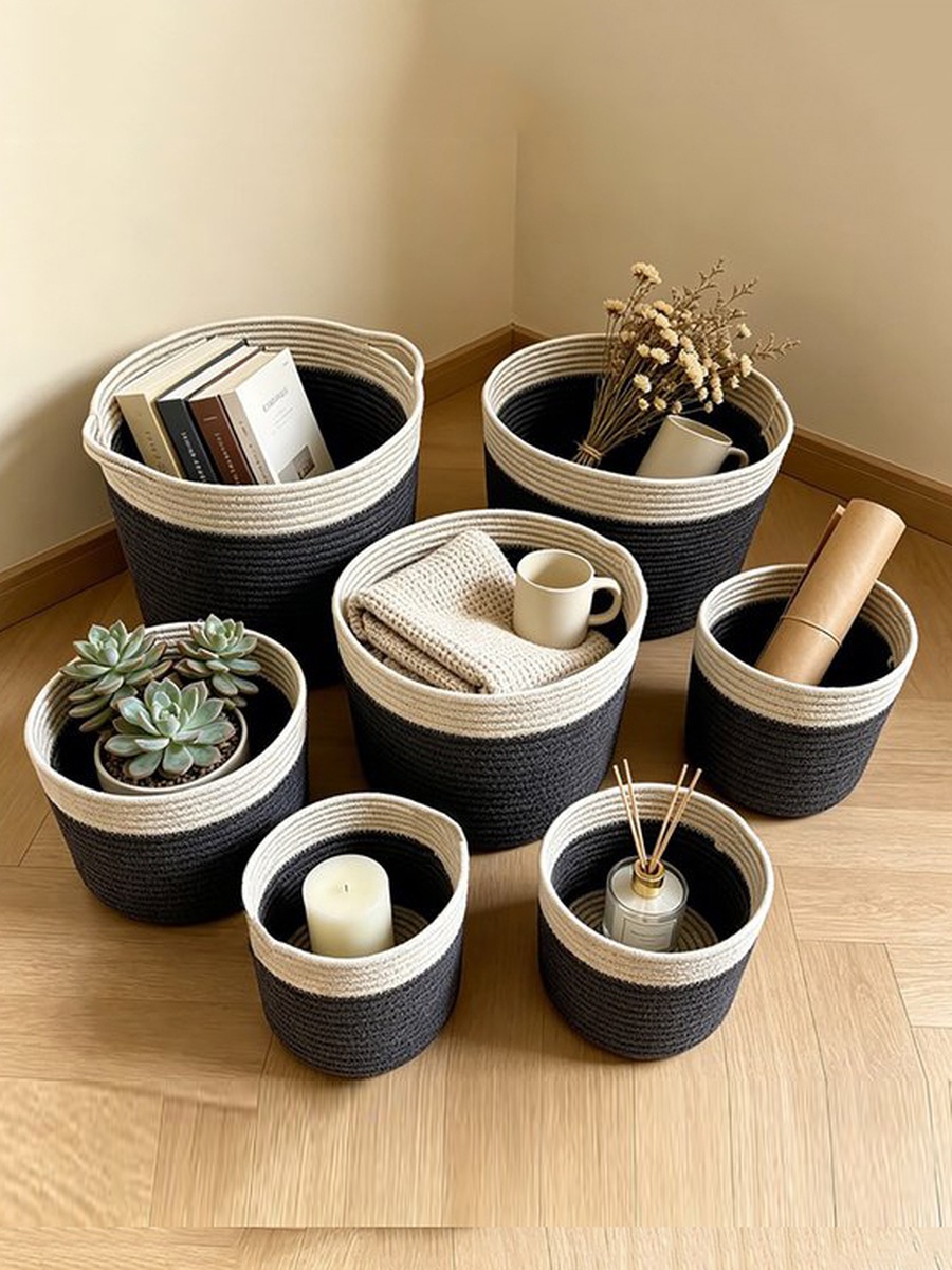 Ron Rope Storage Basket - 20x19 cm