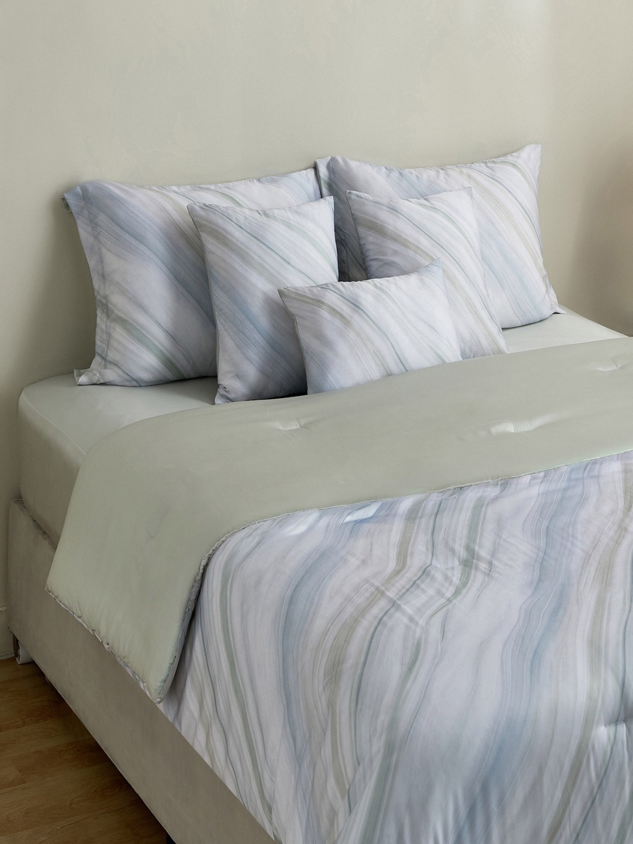 Tencelbliss 7-Piece 300 Thread Count Tencel Verdel Super King BIAB Set - 240x260 cm
