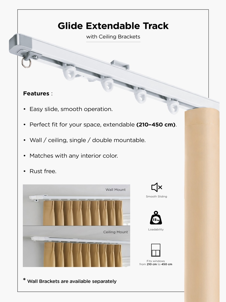 Glide Double Wall Bracket - Set of 8
