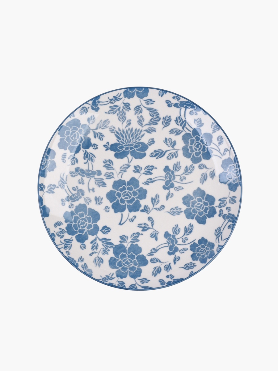 Oliver 18-Piece Floral Porcelain Dinner Set - Serves 6