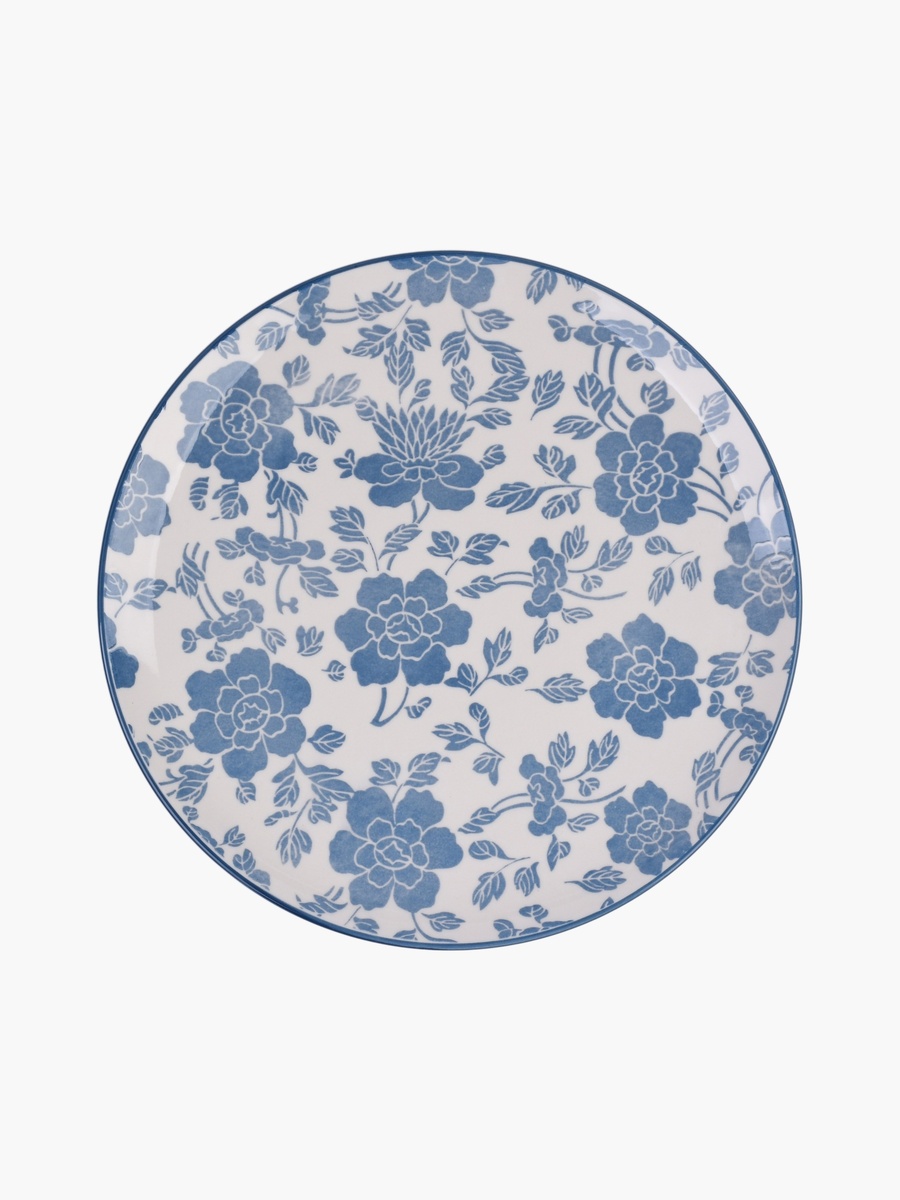 Oliver 18-Piece Floral Porcelain Dinner Set - Serves 6
