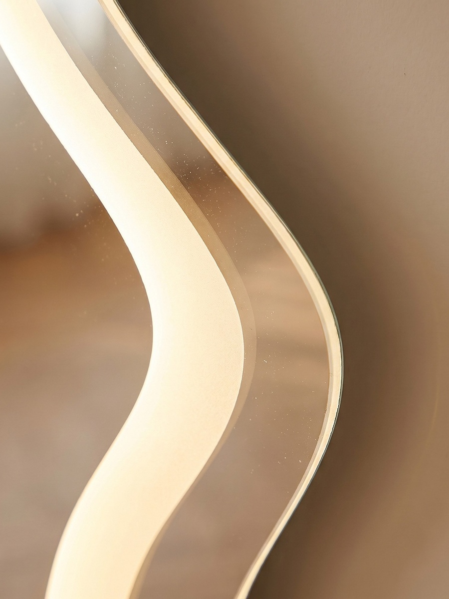 Reda Glit LED Abstract No Frame Wall Mirror - 70x100 cm