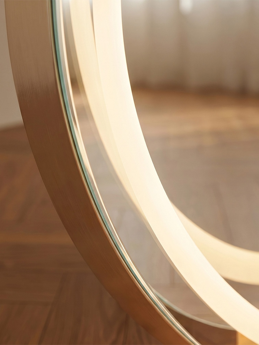 Reda Glit LED Abstract No Frame Wall Mirror - 70x100 cm