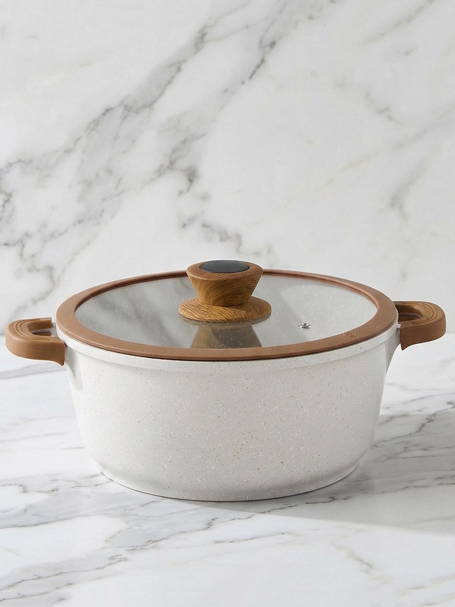 La Natura Deep Casserole with Lid and Trivet - 24 cm