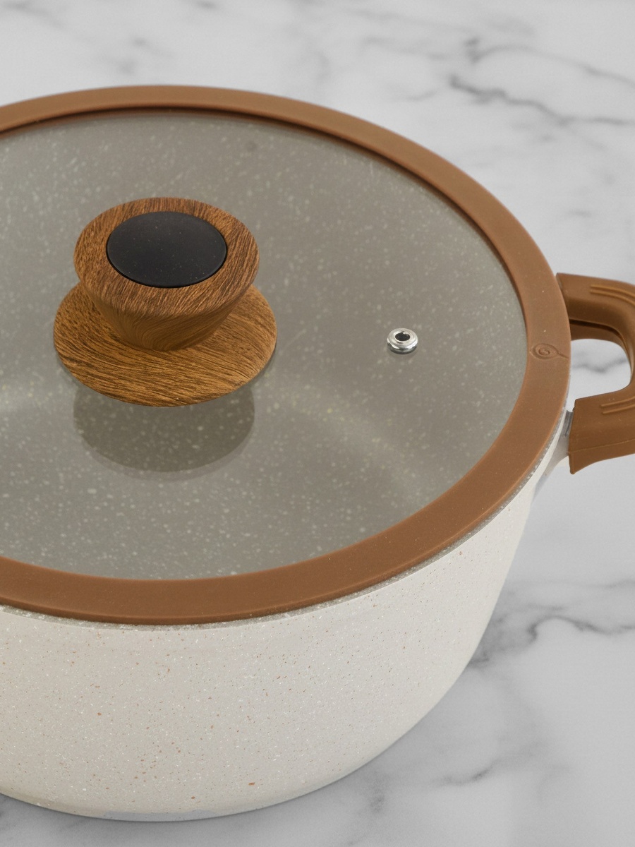 La Natura Deep Casserole with Lid and Trivet - 24 cm