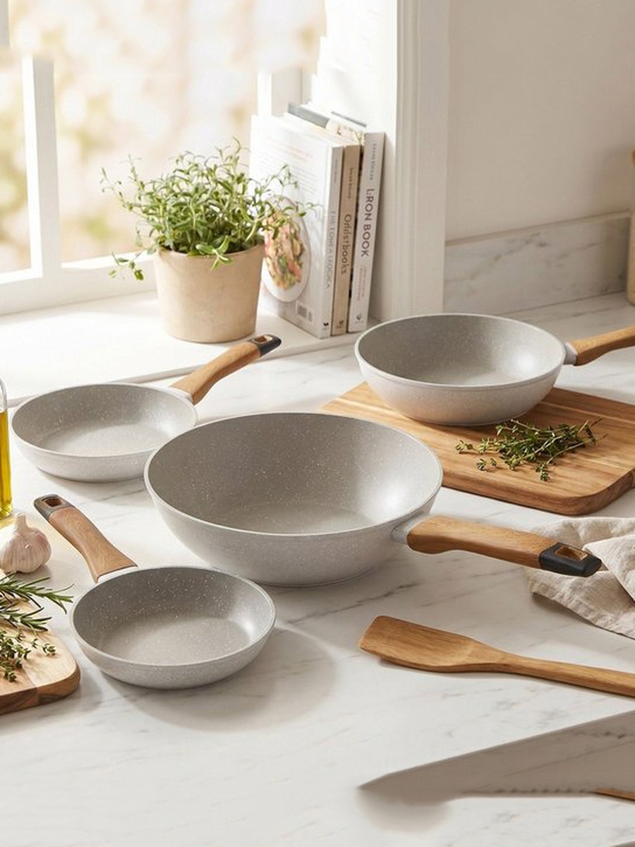 La Natura Induction Fry Pan with Trivet - 24 cm