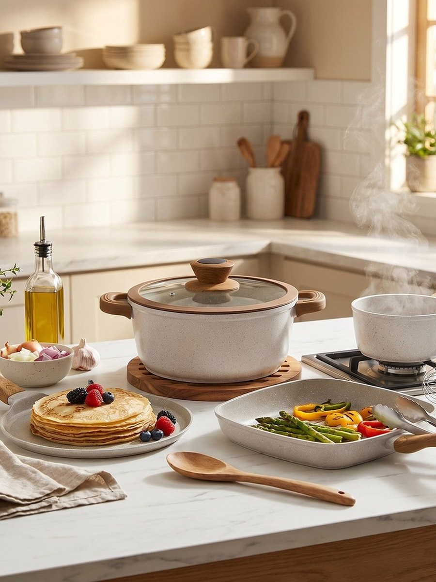 La Natura Flat Pan with Trivet - 30 cm