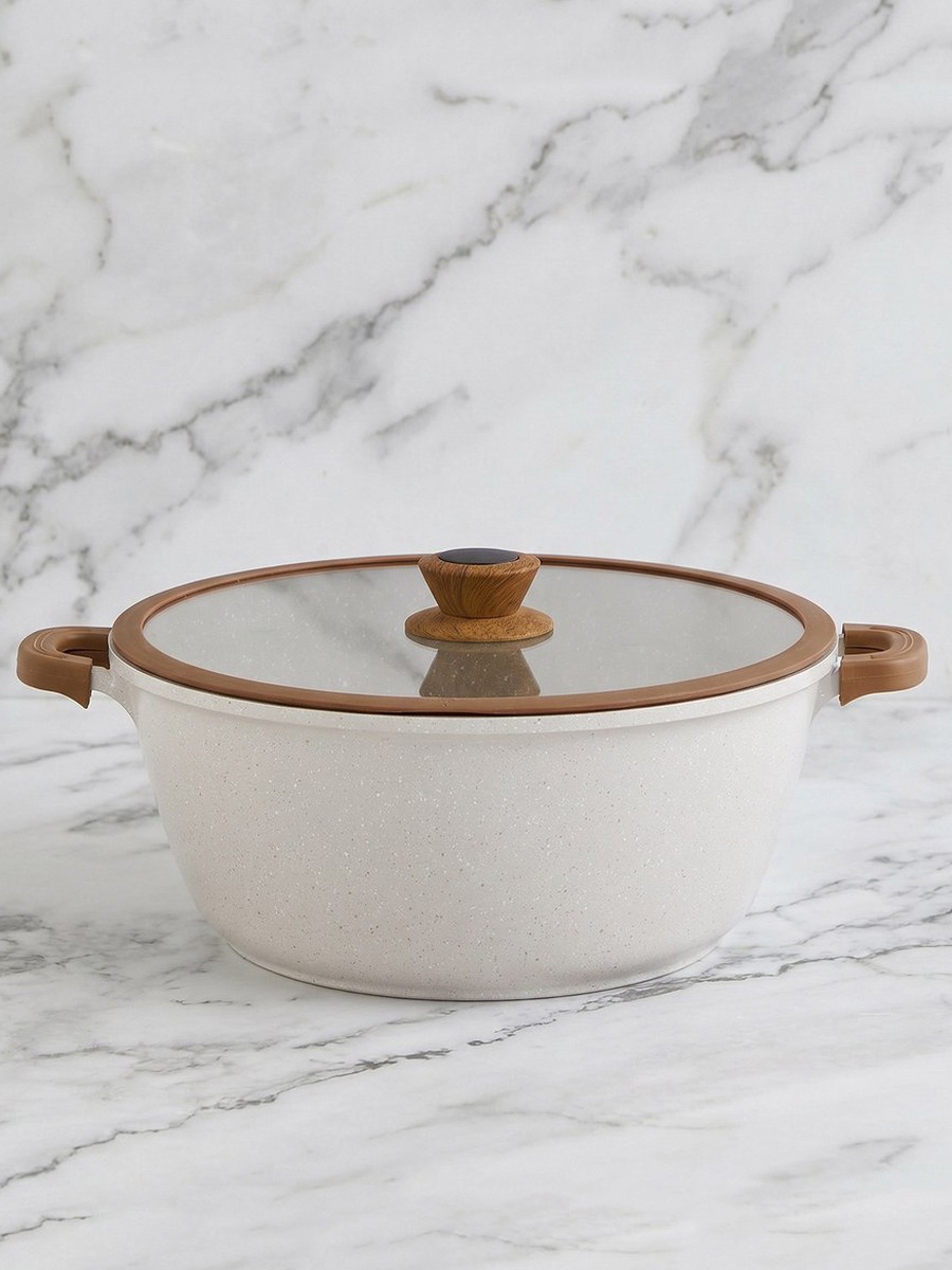 La Natura Deep Casserole with Lid and Trivet - 32 cm