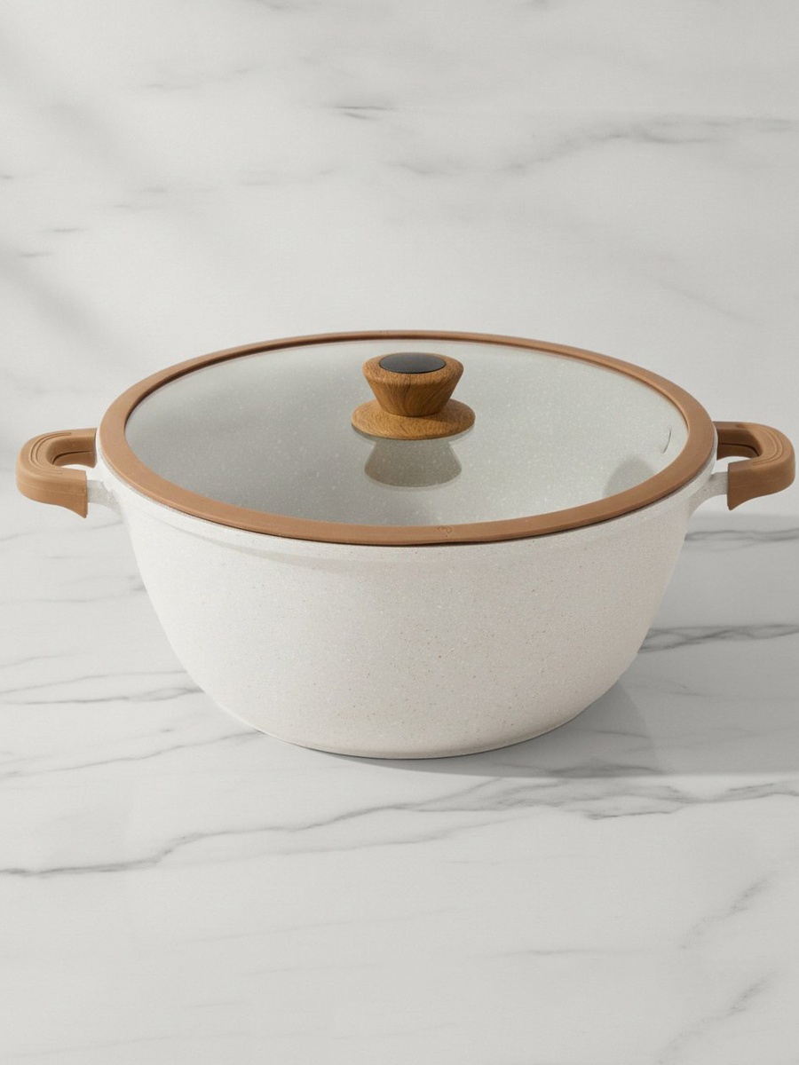 La Natura Deep Casserole with Lid and Trivet - 32 cm