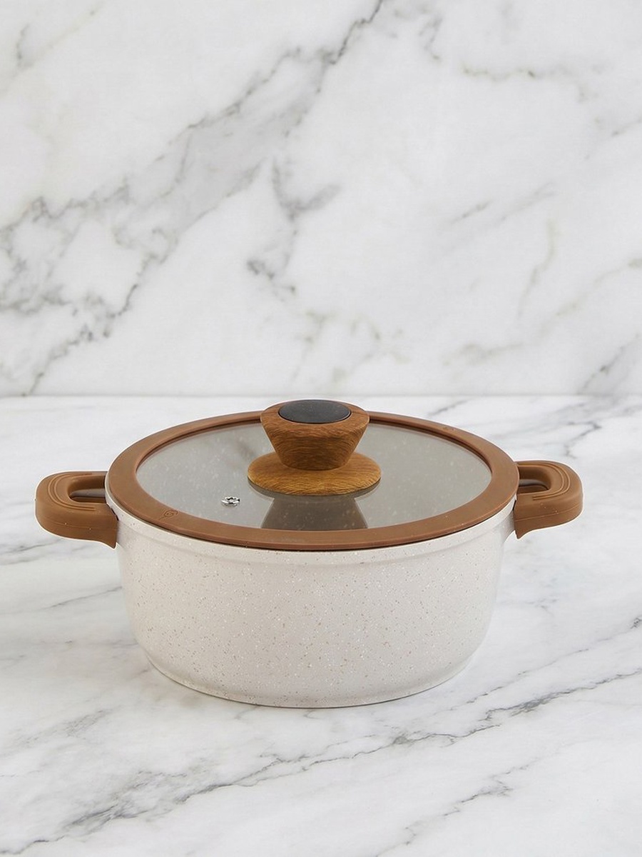 La Natura Deep Casserole with Lid and Trivet - 20 cm