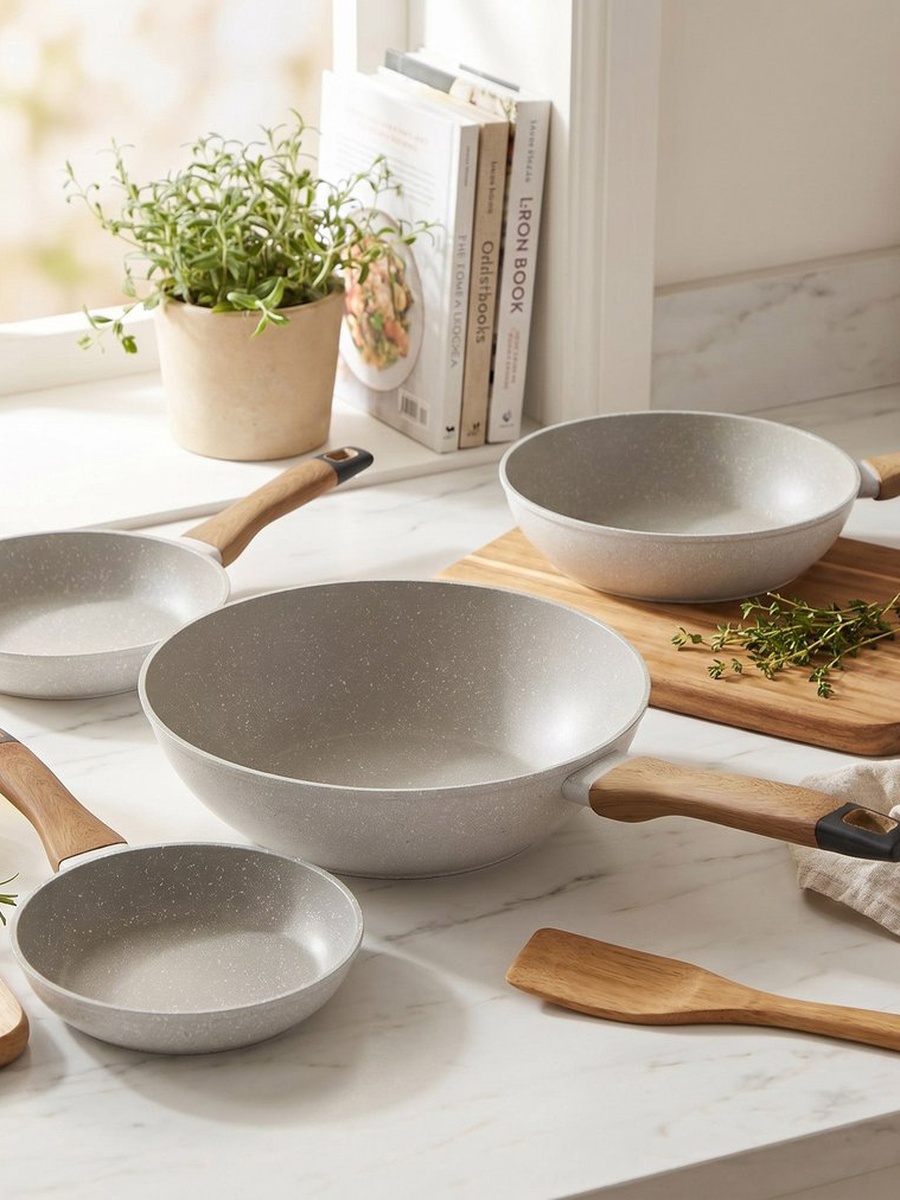 La Natura Induction Deep Fry Pan with Trivet - 28 cm