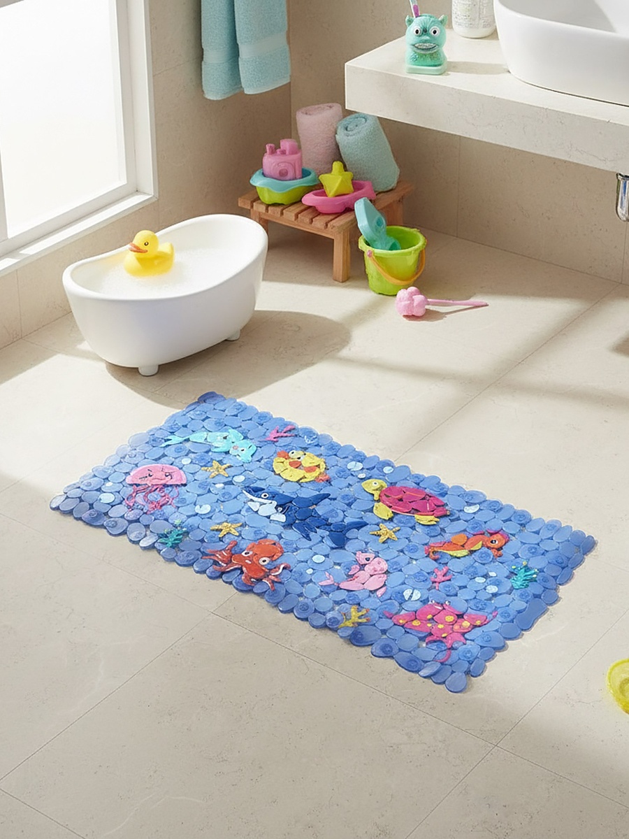 Sachet Color Changing Anti-Slip Kids Bathtub Mat - 35x69 cm