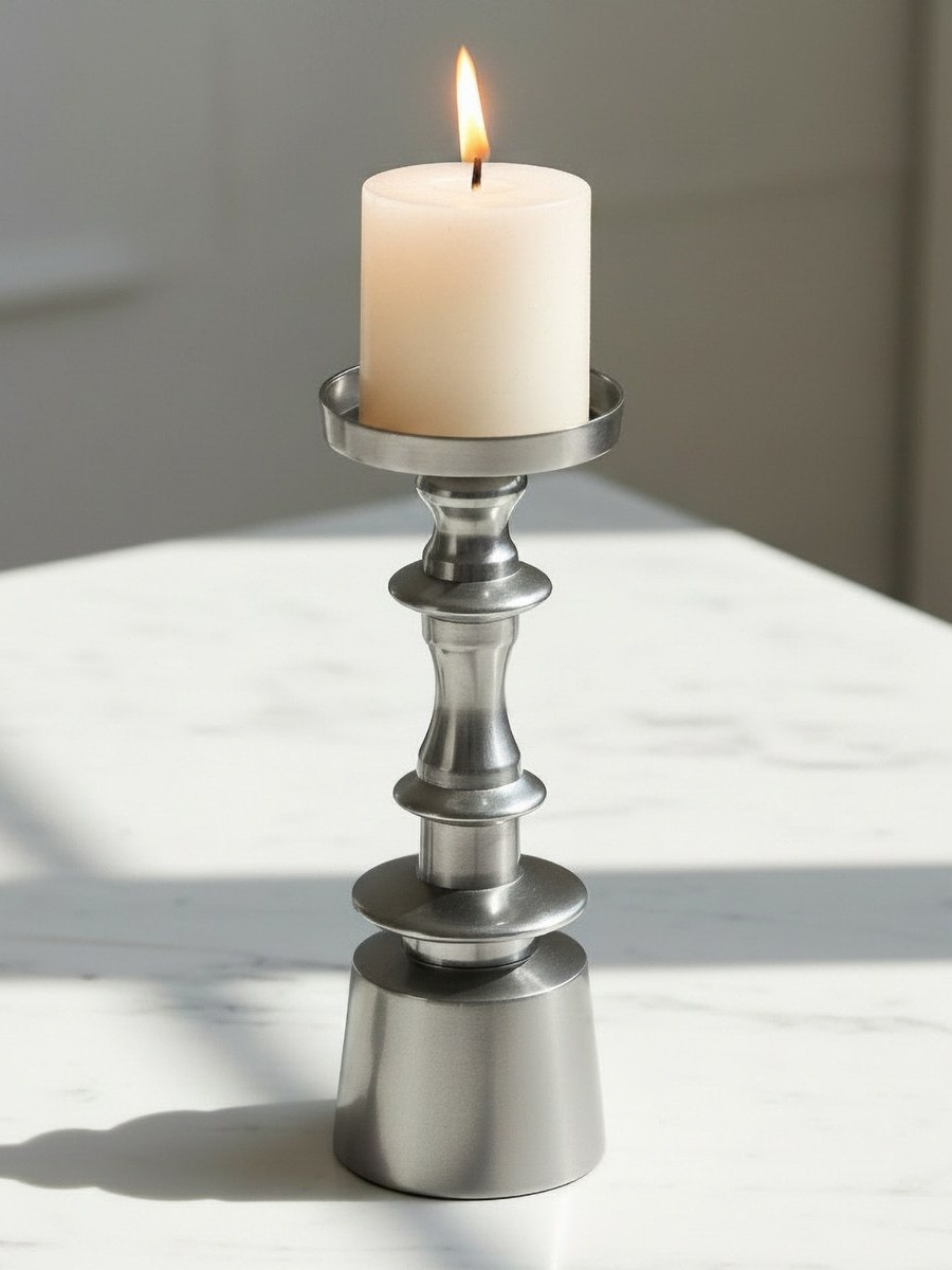 Ausie Elemente Aurum Decorative Pillar Candleholder - 8.5x8.5x26 cm