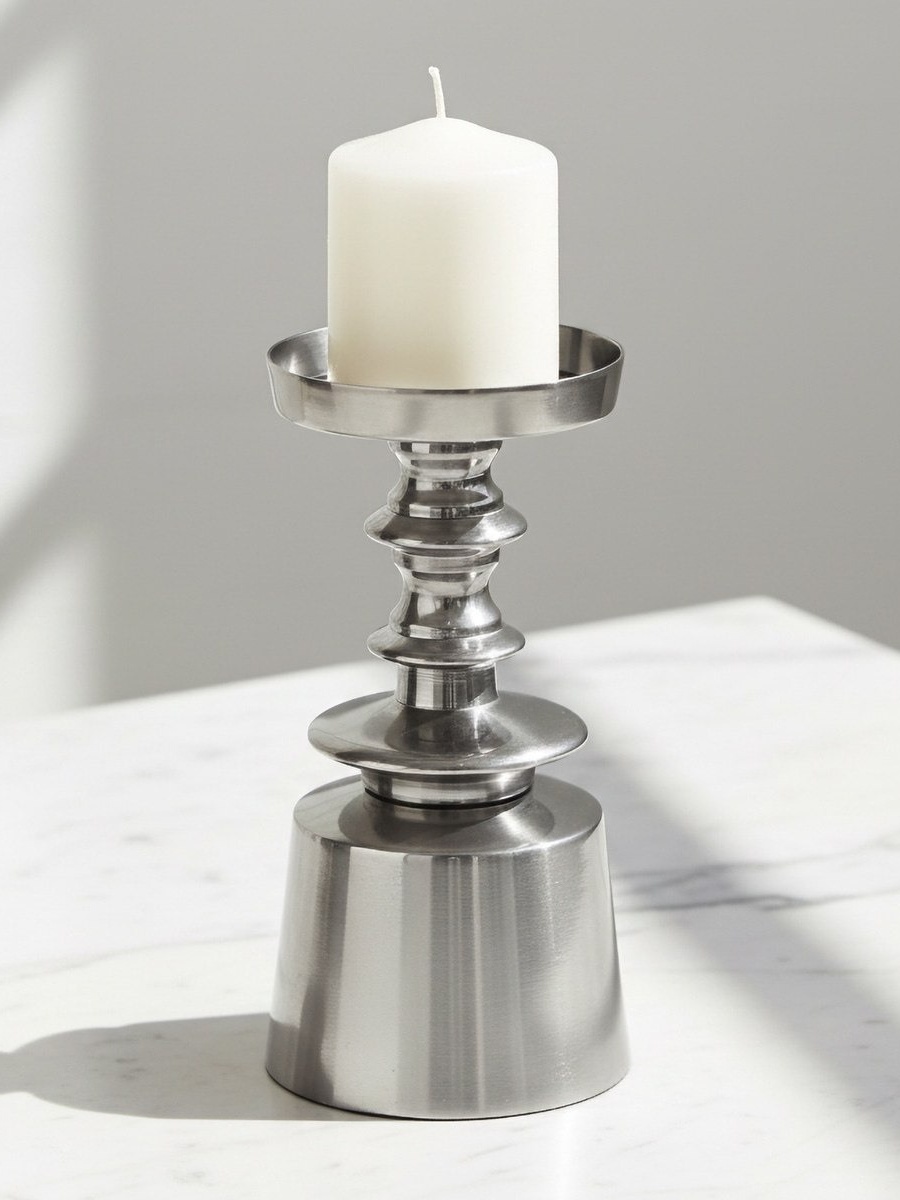 Aurum Ausie Elemente Decorative Pillar Candleholder - 8.5x8.5x18 cm