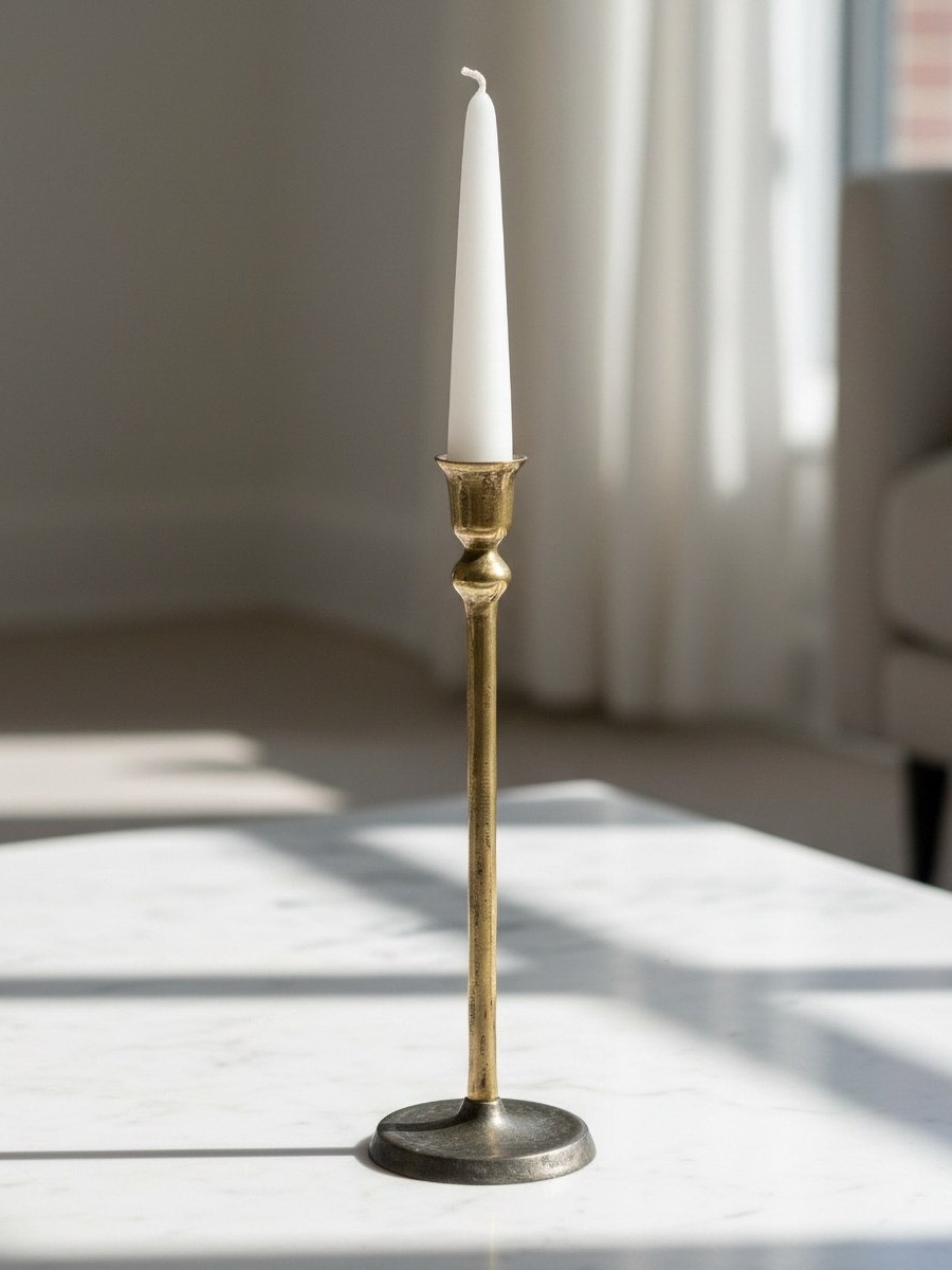 Aurum Ausie Atelier Decorative Taper Candle Holder - 11x11x35 cm