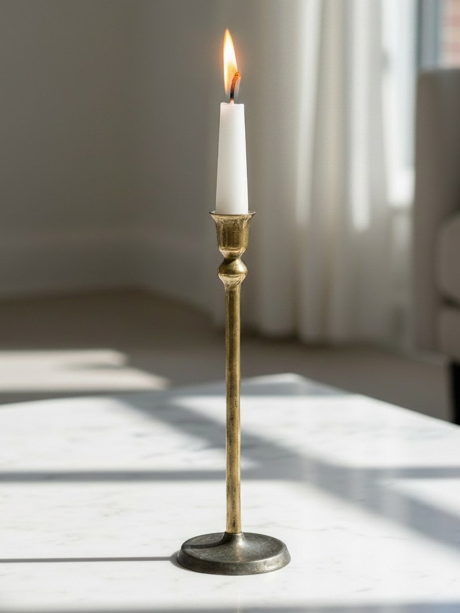 Aurum Ausie Atelier Decorative Taper Candle Holder - 11x11x35 cm