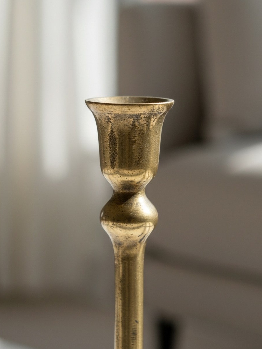 Aurum Ausie Atelier Decorative Taper Candle Holder - 11x11x35 cm