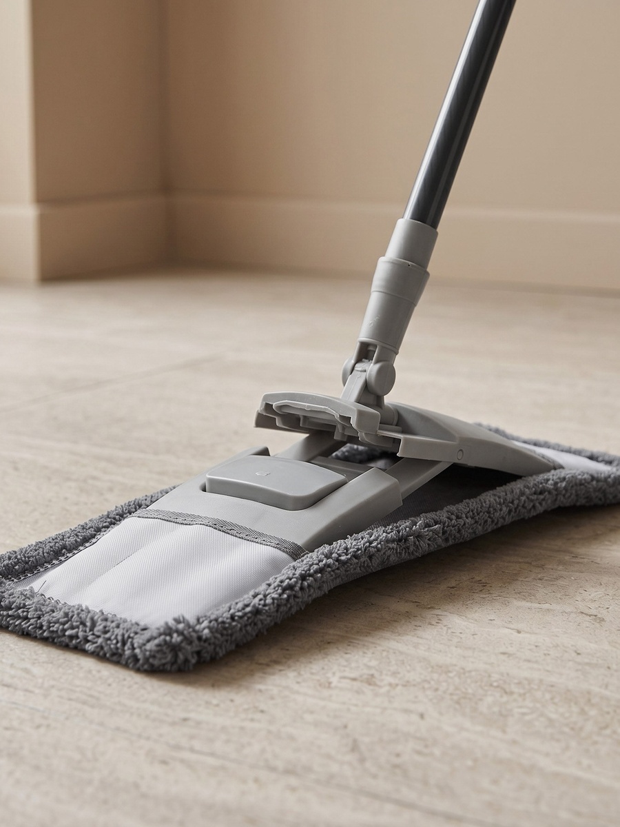 Primo Microfibre Flat Mop with Telescopic Handle - 120 cm