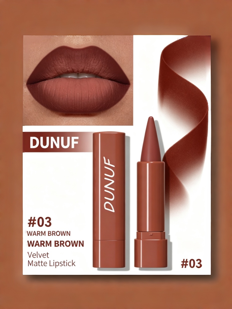 Velvet Matte Warm Brown Lipstick
