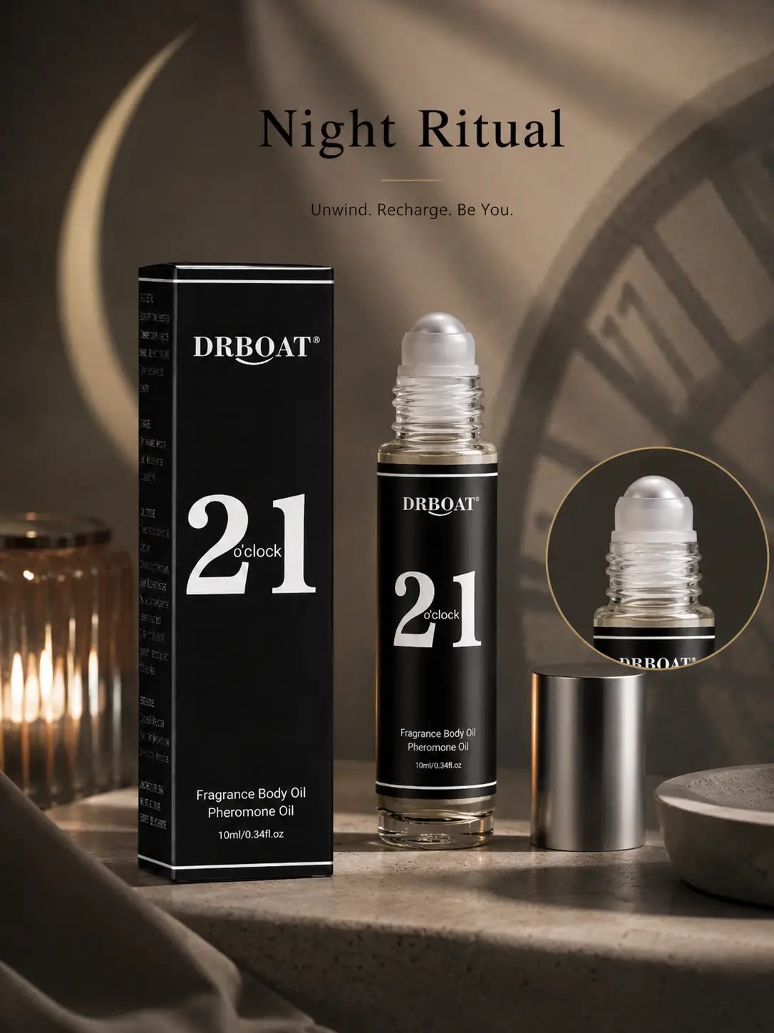 21 OClock Pheromone Body Oil 10Ml