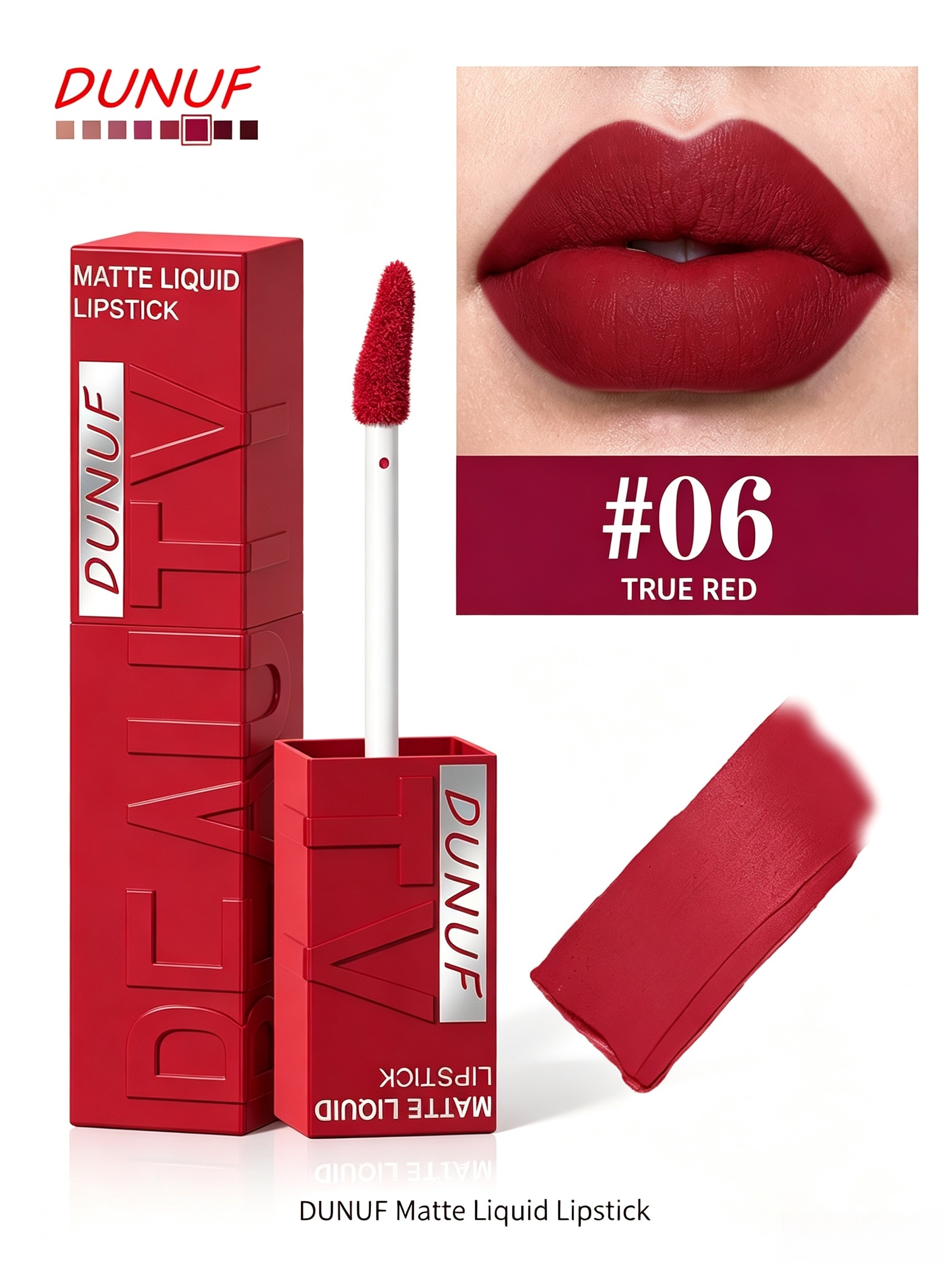 Matte Liquid Lipstick - 06 True Red