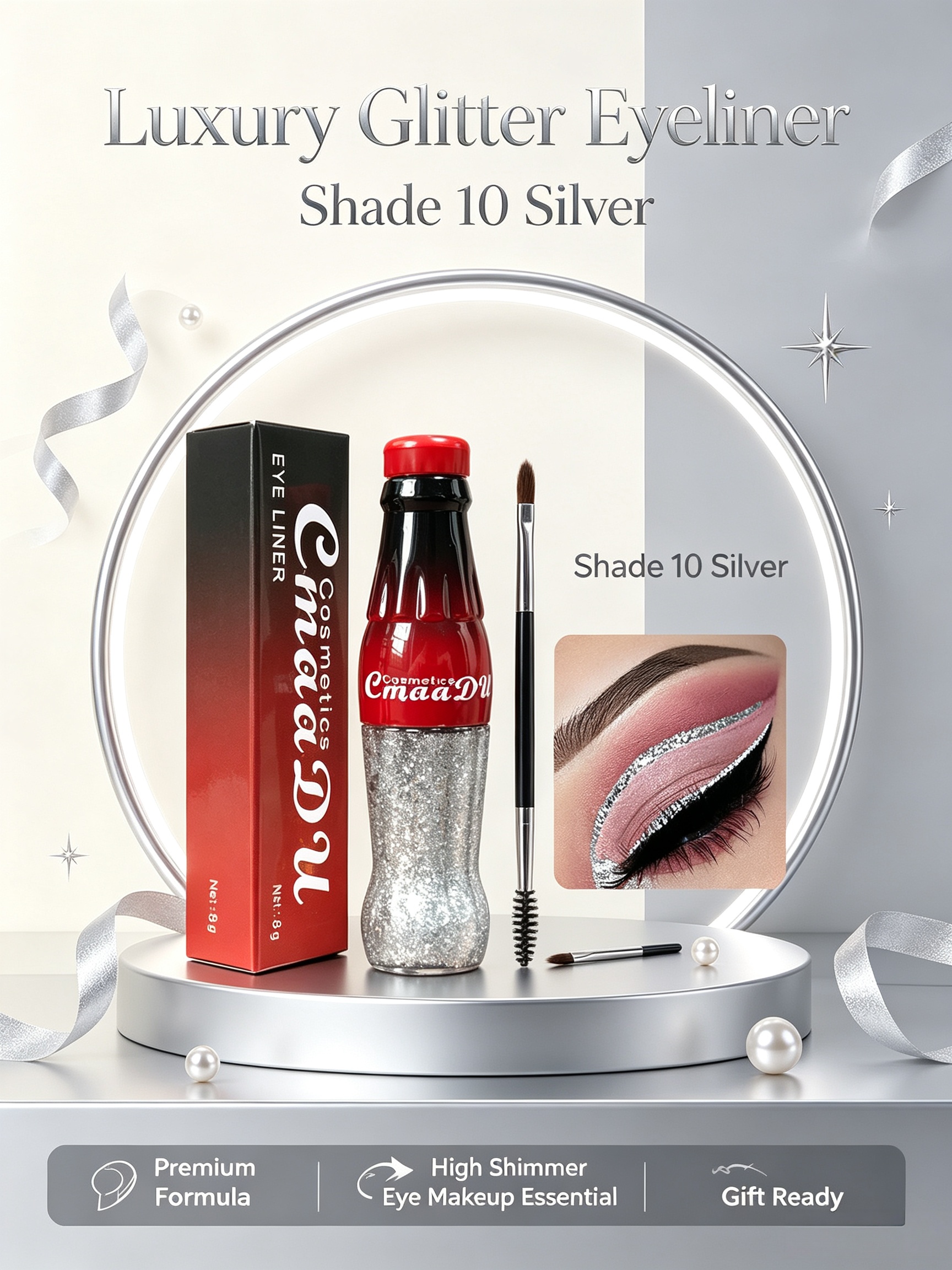 Silver Glitter Eyeliner