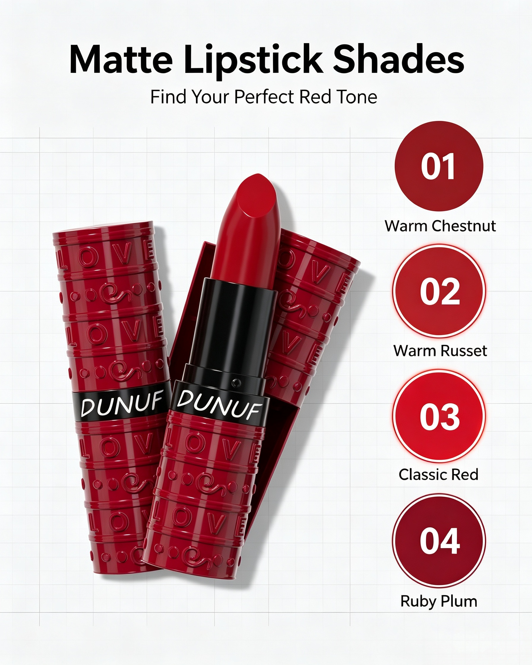 Velvet Matte Red Lipstick