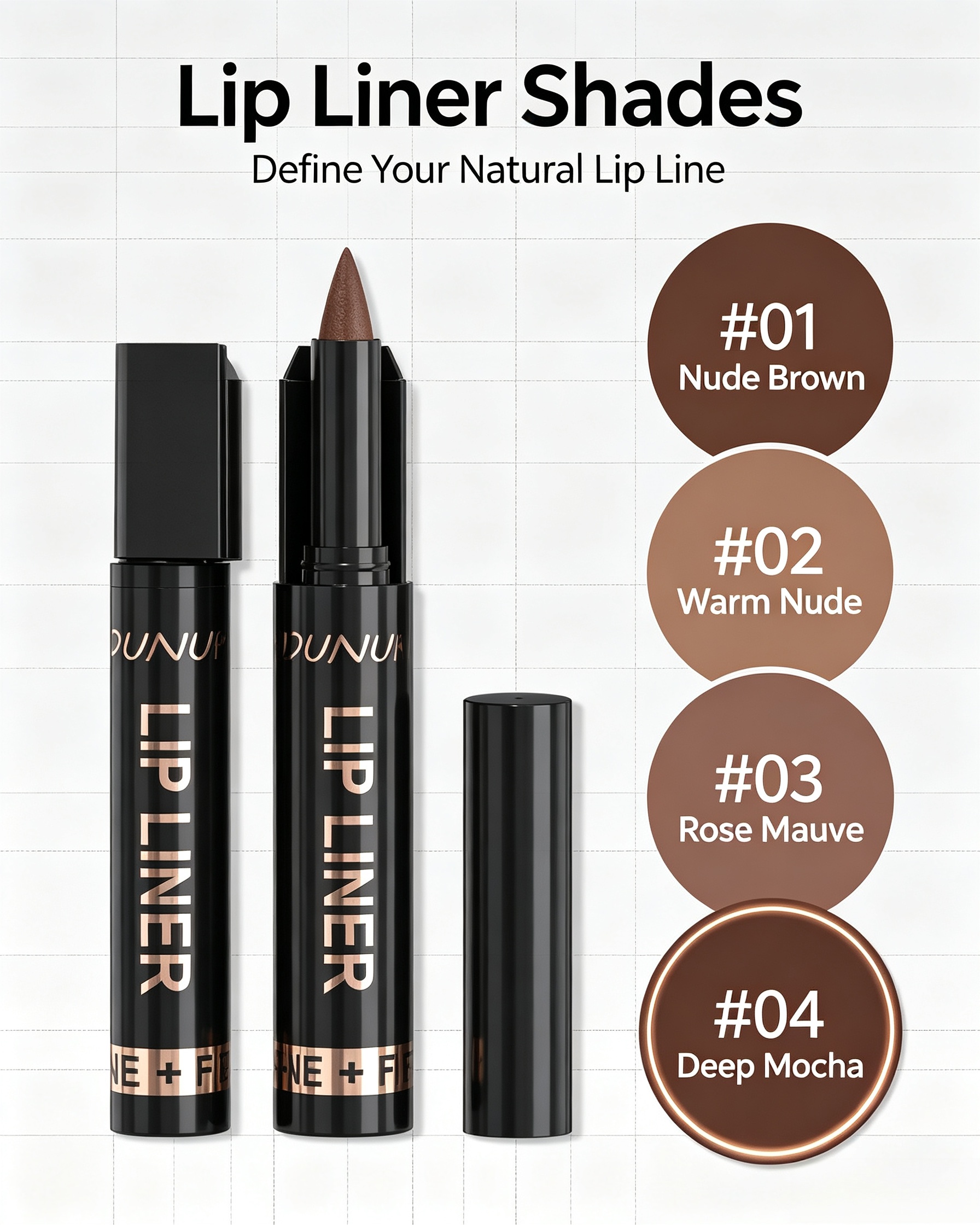 Matte Deep Mocha Lip Liner - Shade 04