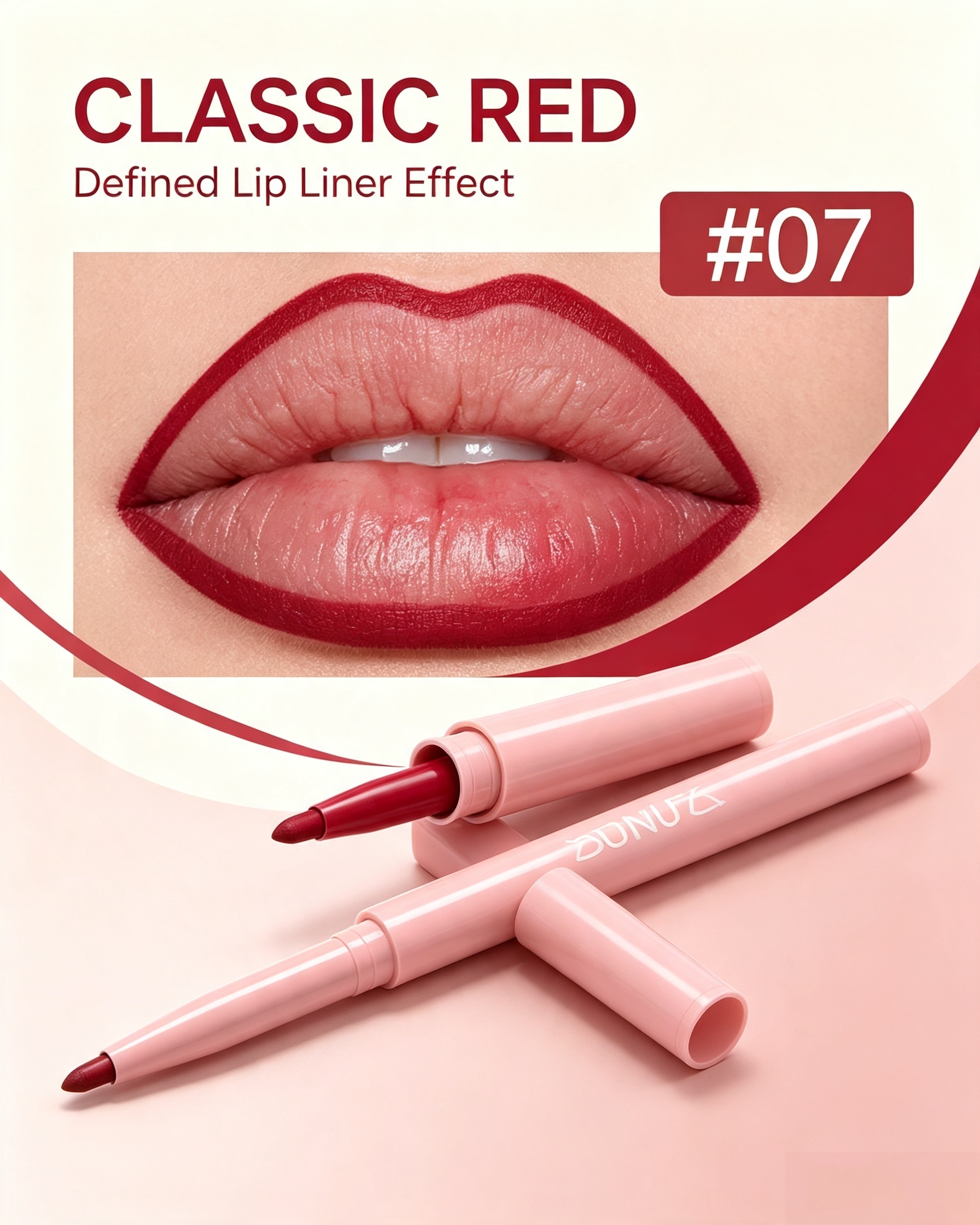 Velvet Matte Red Lip Liner Pencil