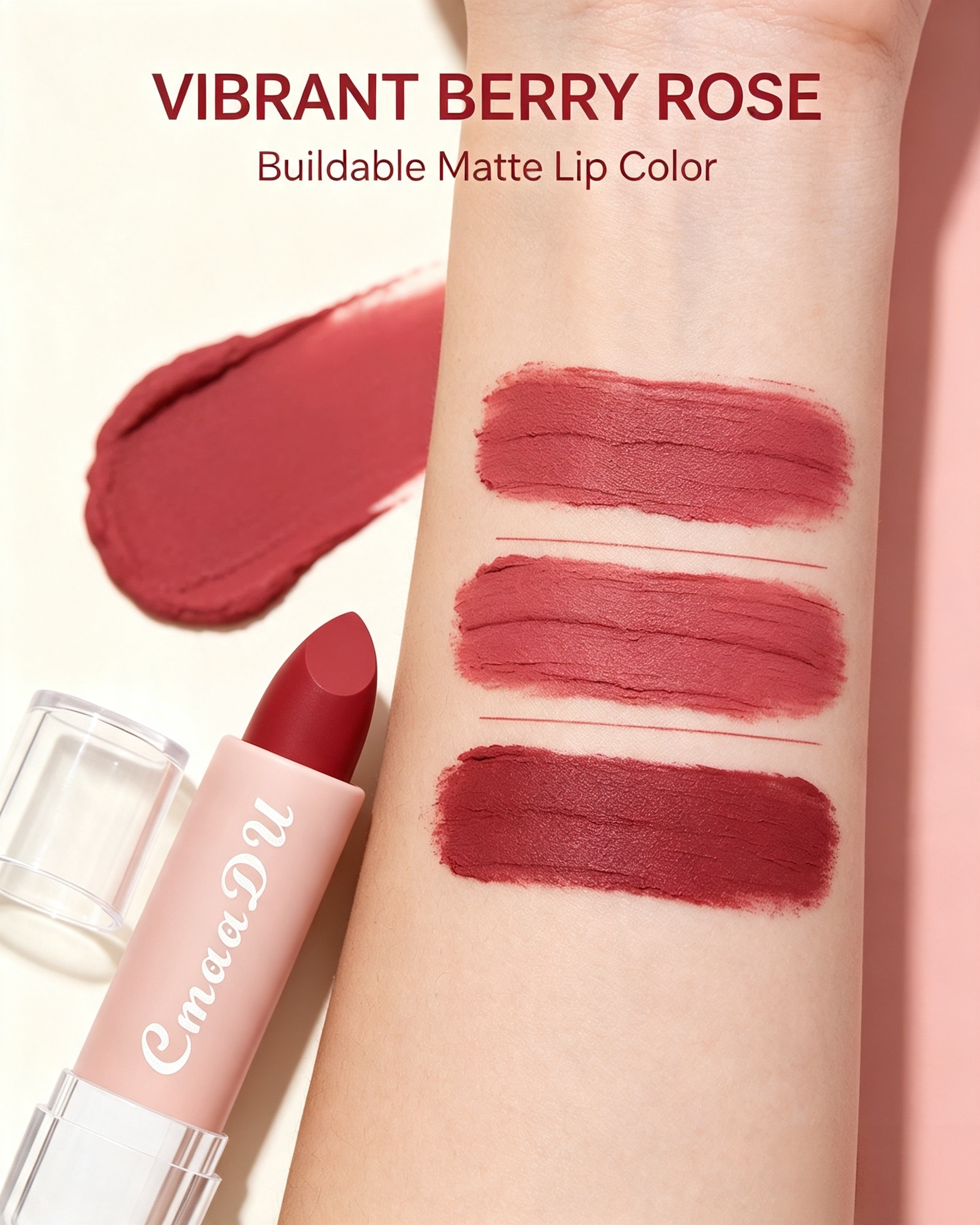 Berry Rose Matte Lipstick 08