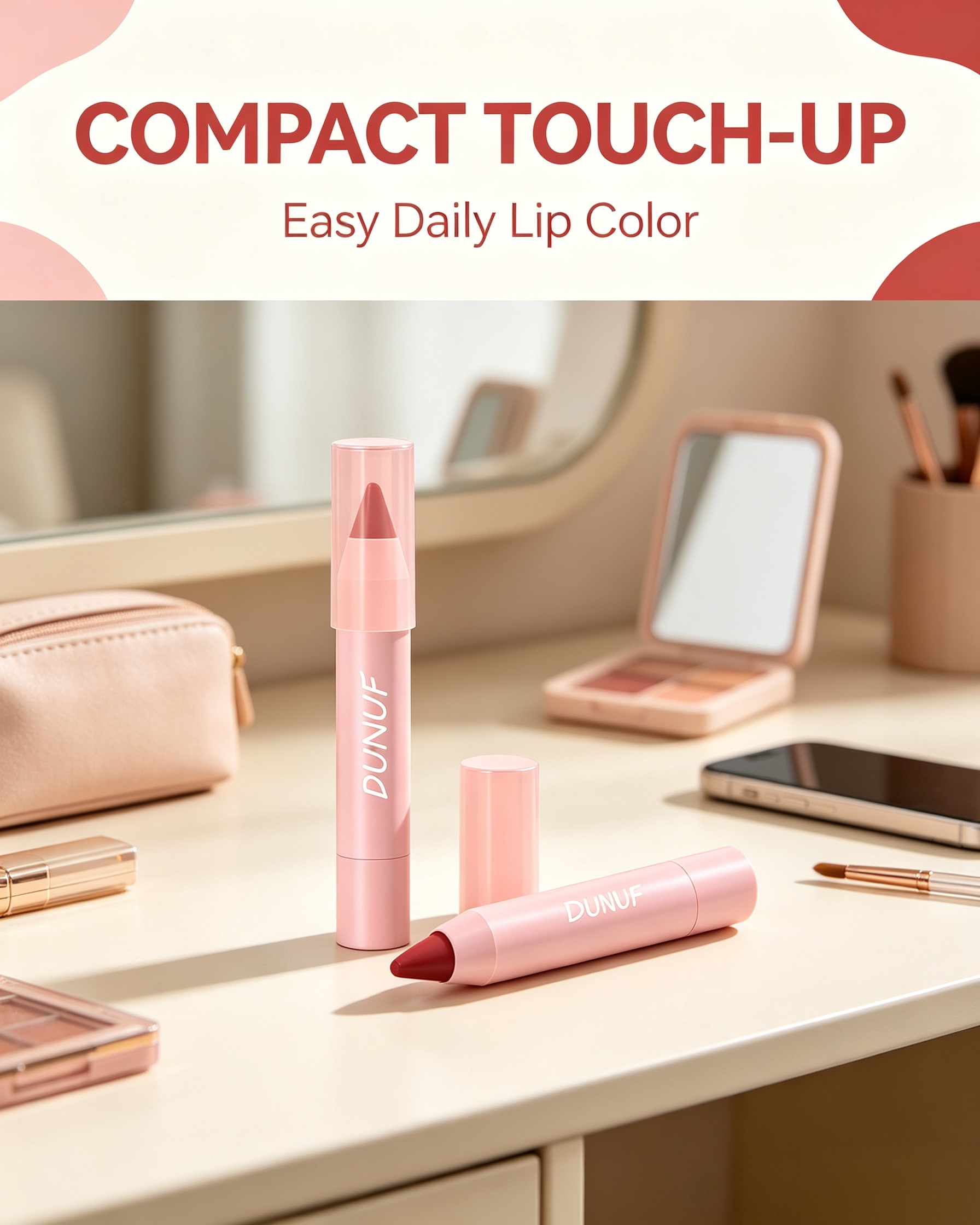 Matte Lip Glaze Effect, Classic Red