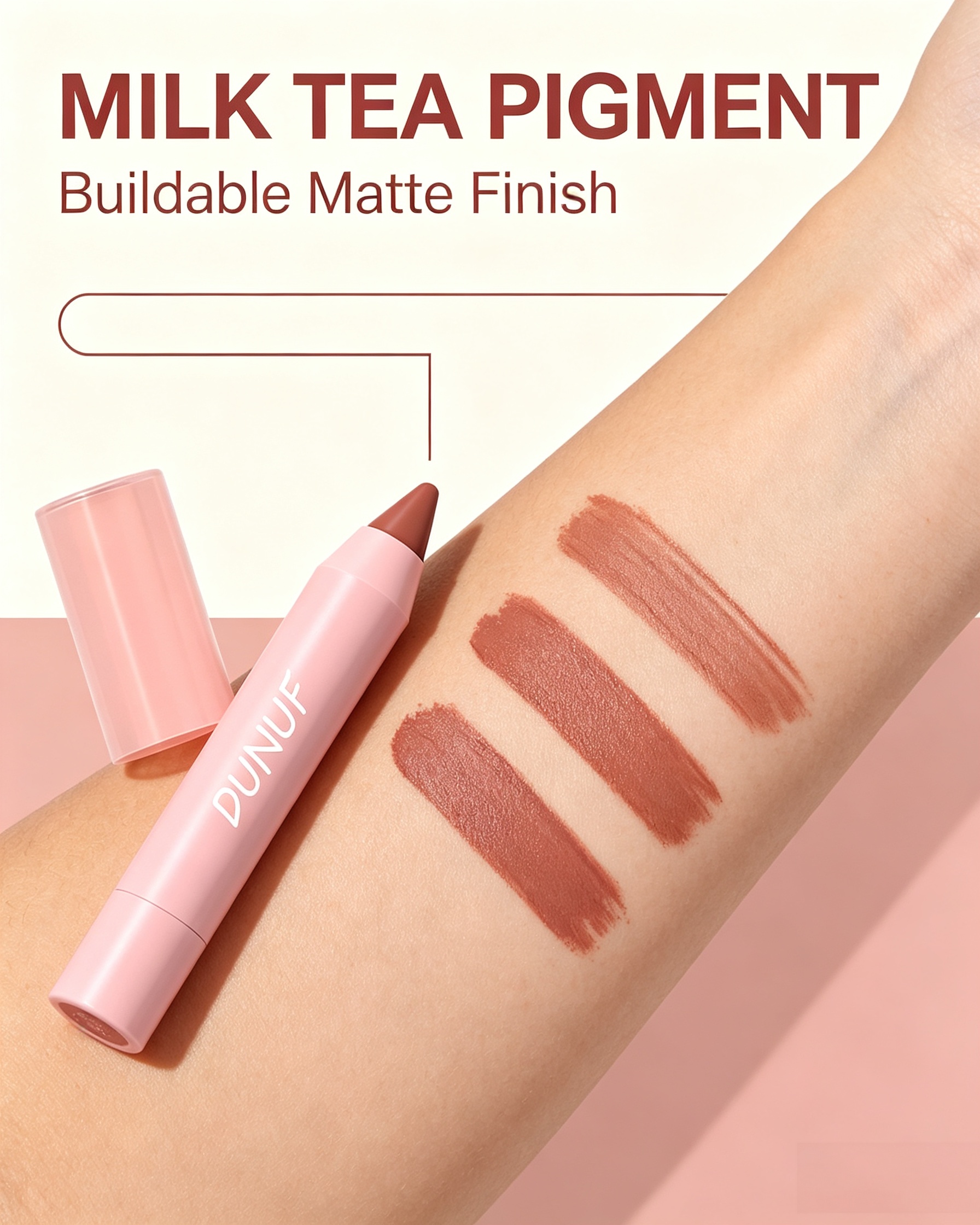 Matte Lip Glaze Effect, 03 Milk Tea