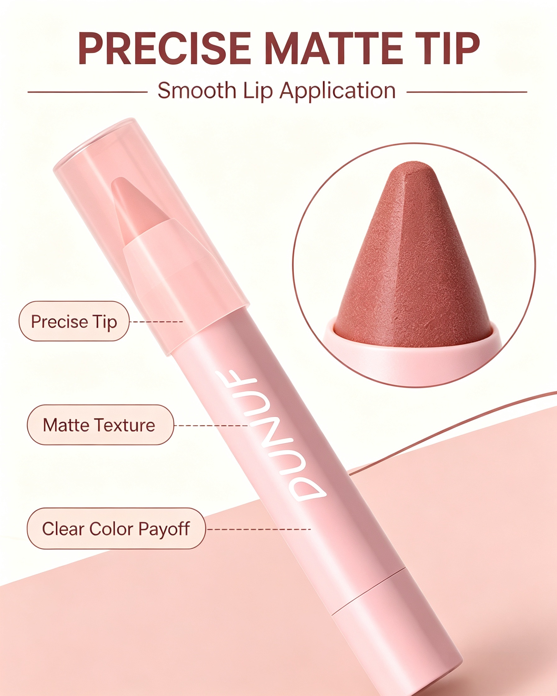 Matte Lip Glaze Effect, 03 Milk Tea