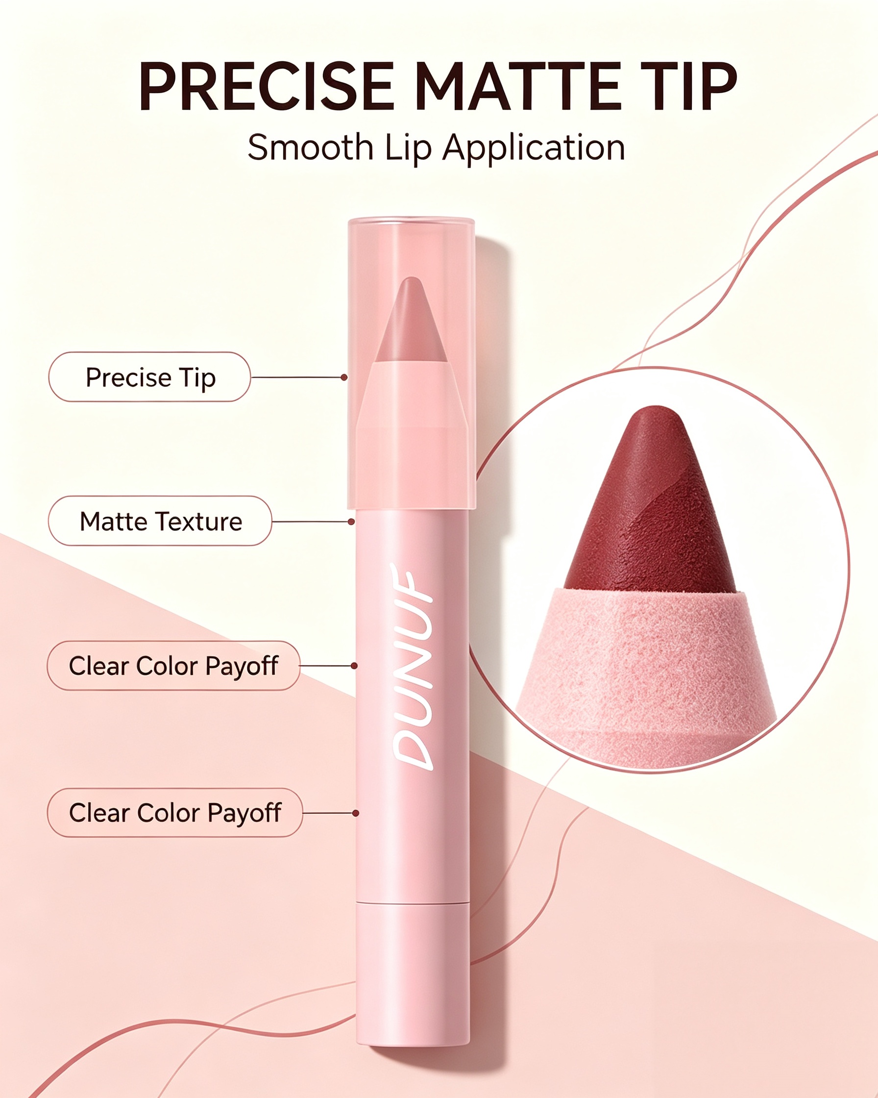 Matte Lip Glaze Effect, 05 Rose Mauve
