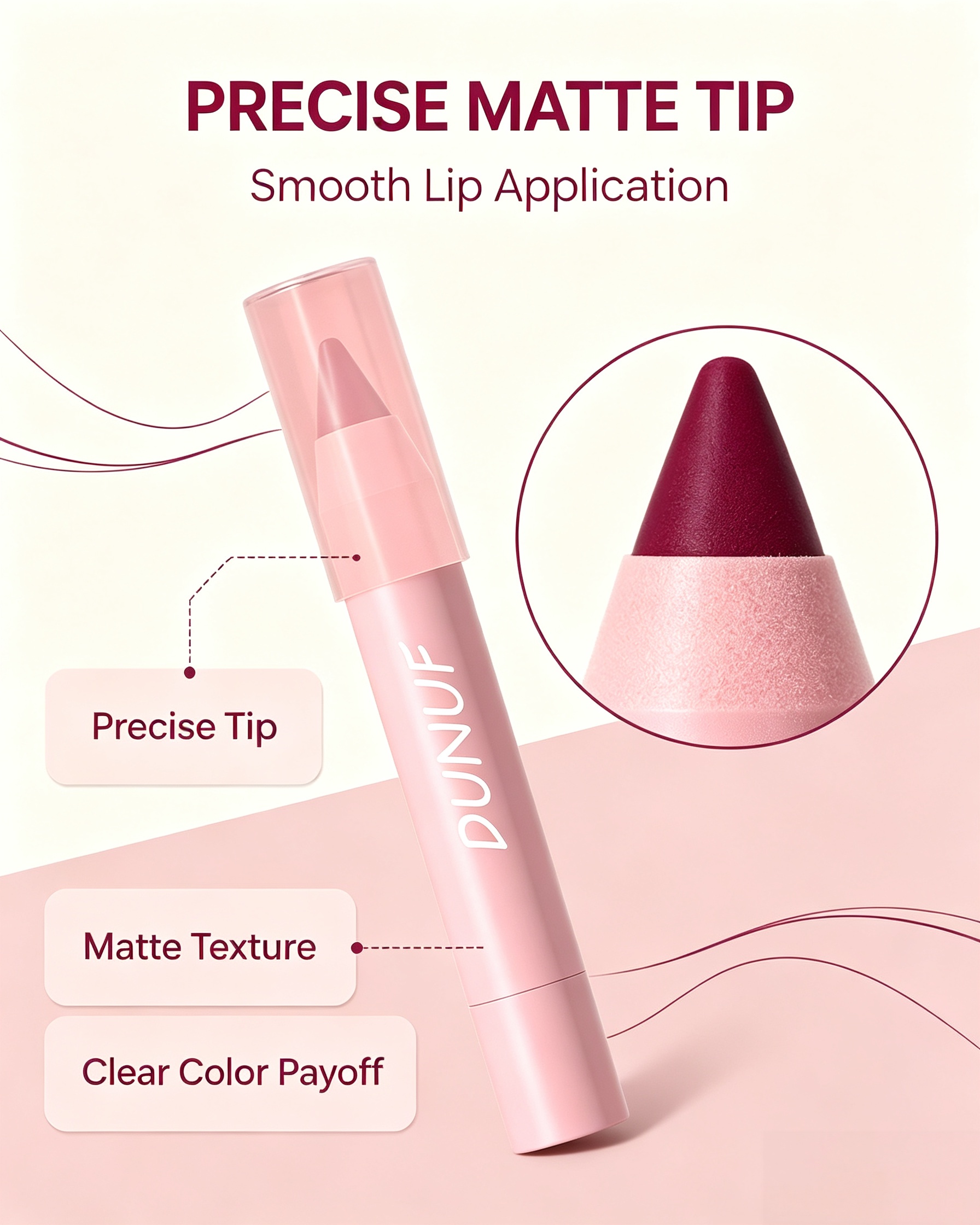 Matte Lip Glaze Effect, 06 Plum Wine