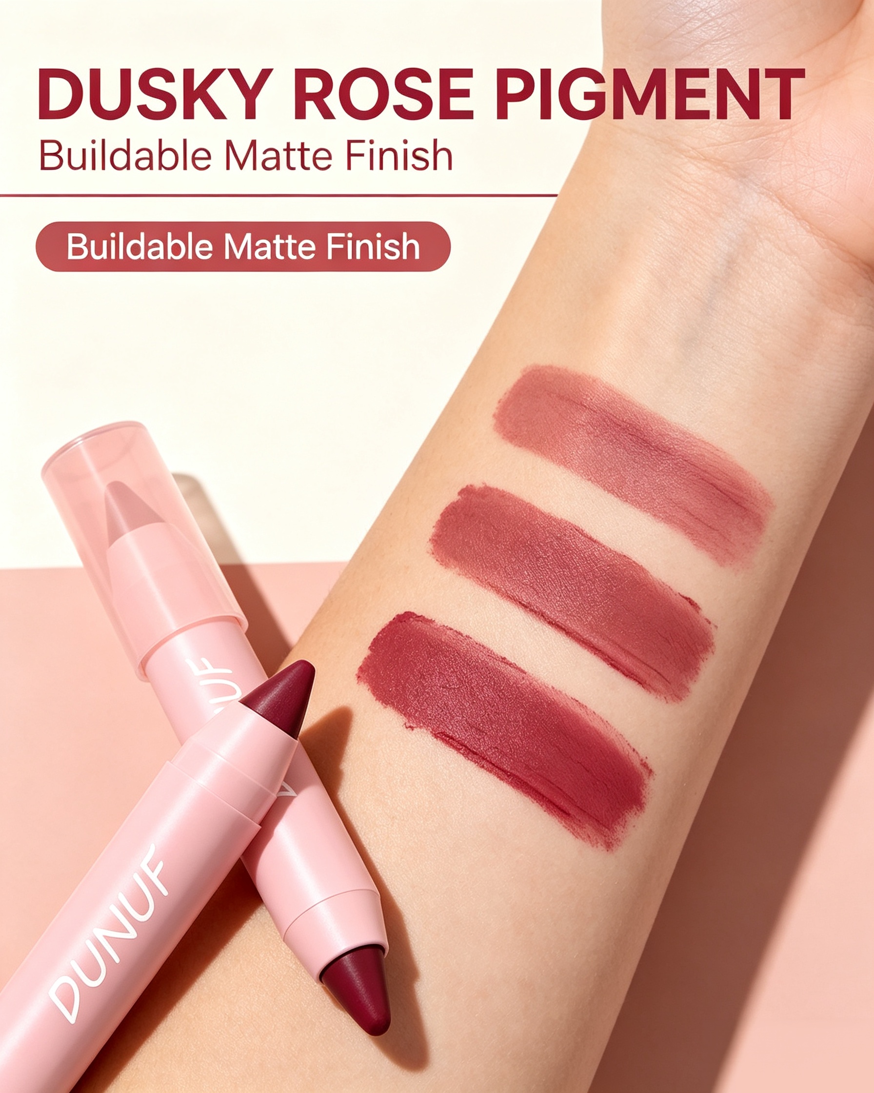 Matte Lip Glaze Effect, 11 Dusky Rose