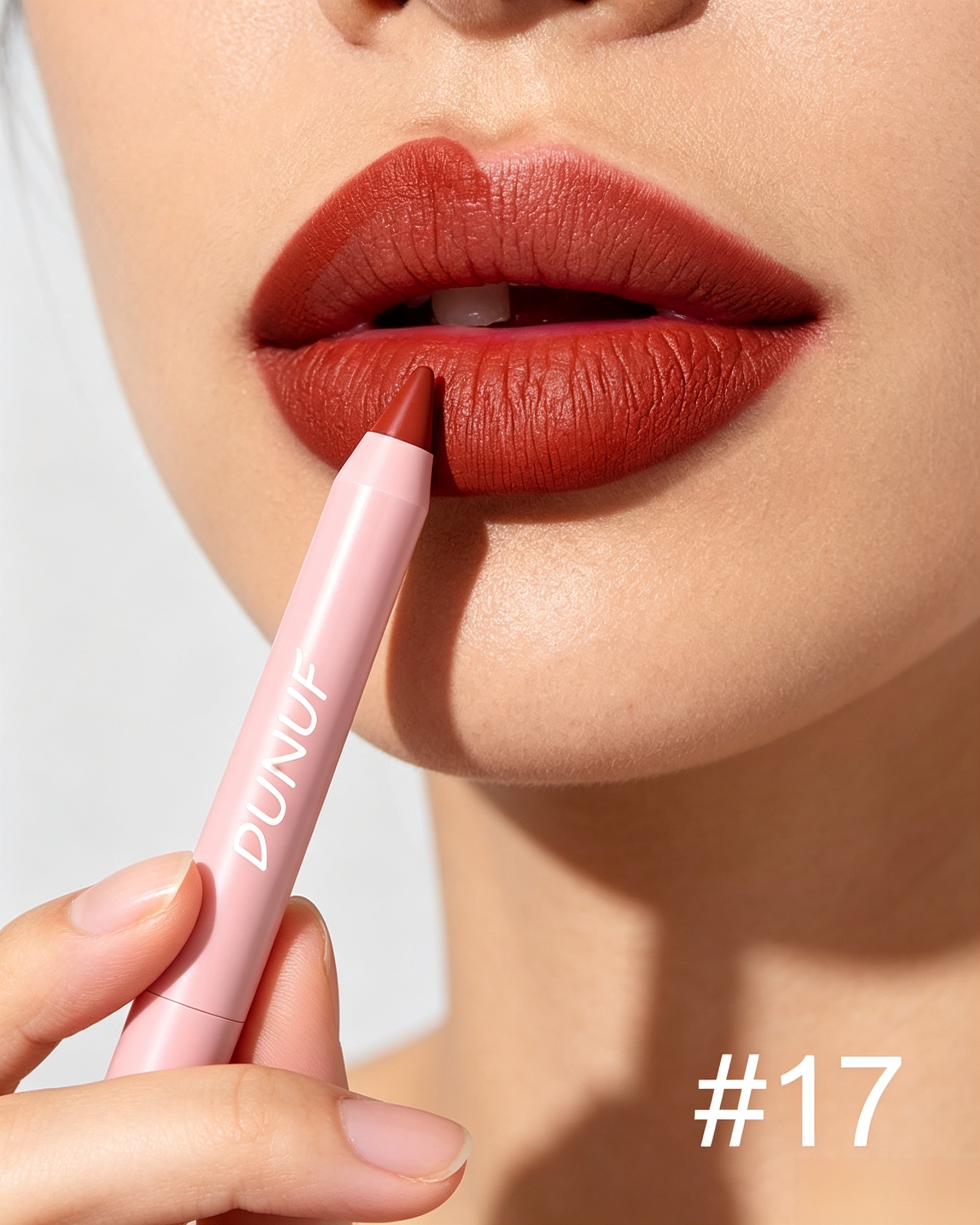 Matte Brown Lip Liner Pencil, 17
