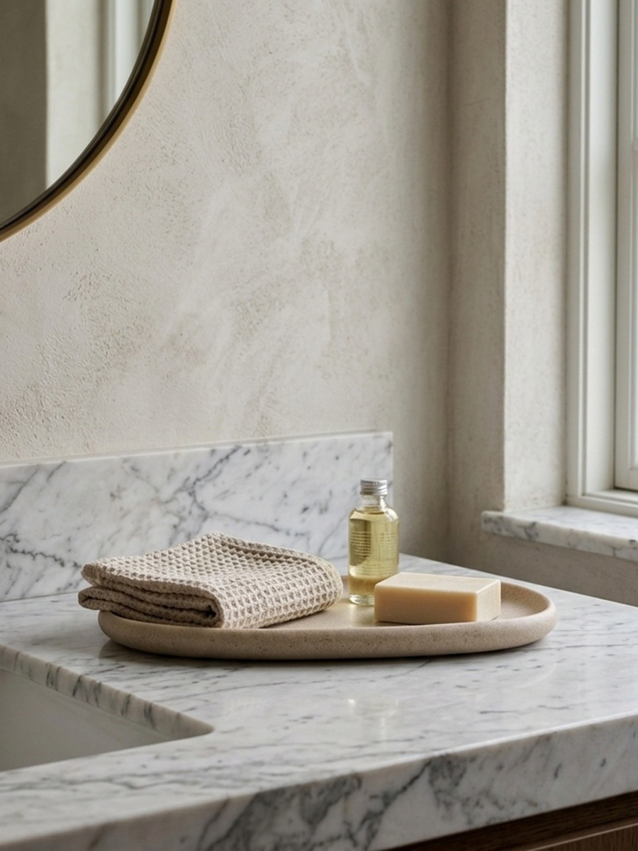 Elara Resin Towel Tray