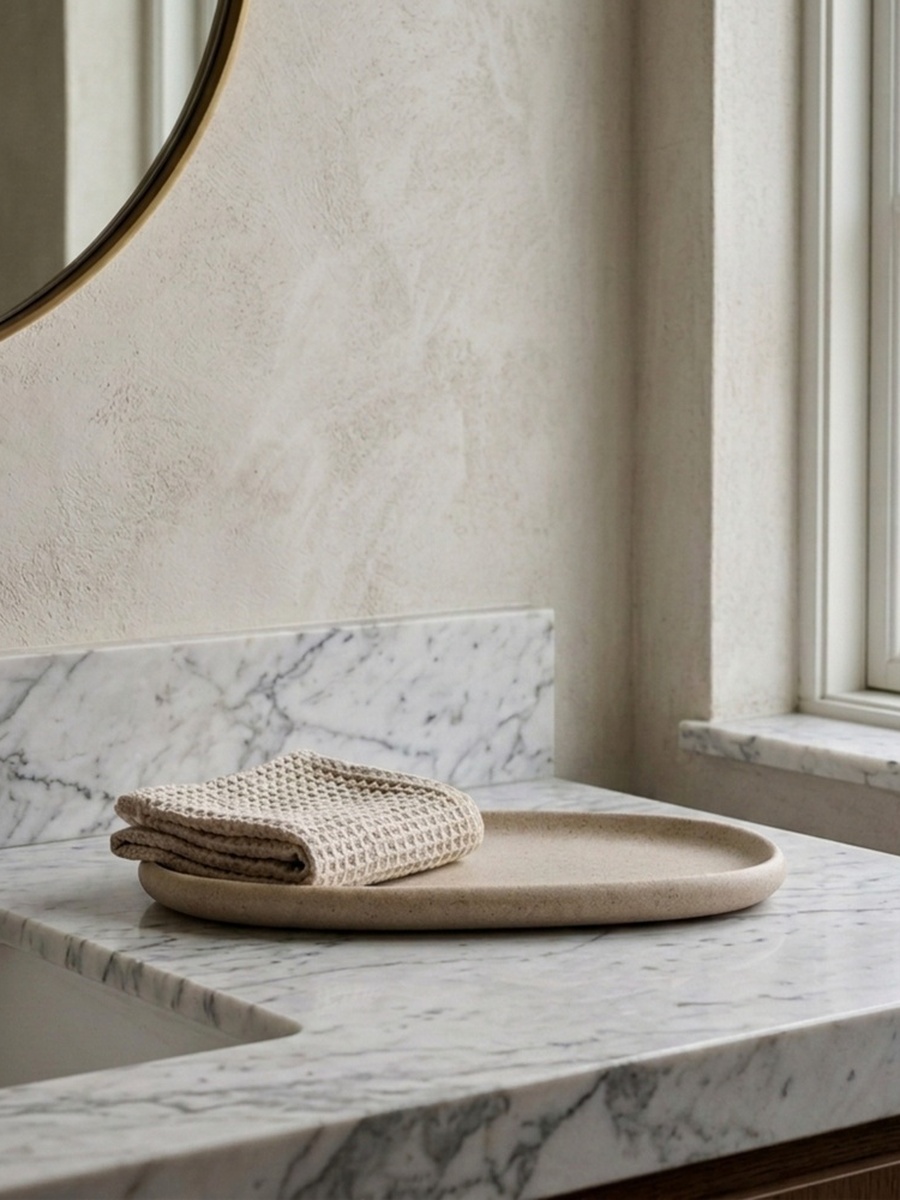 Elara Resin Towel Tray