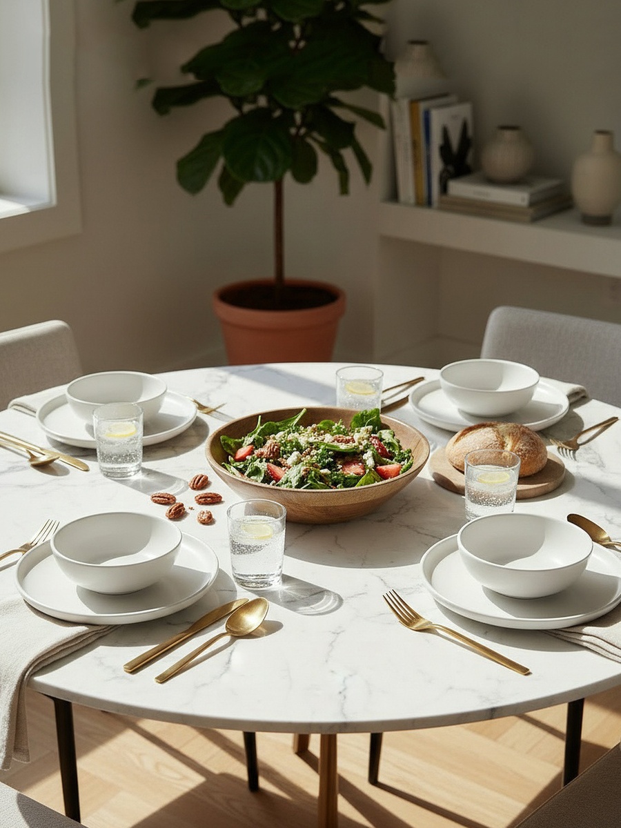 Layali Noor Large Serving Bowl - 30x30x7.5 cm