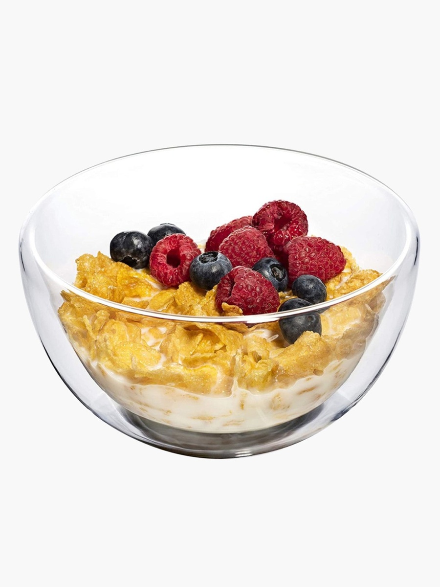 Zen Double Wall Glass Salad Bowl - 750 ml