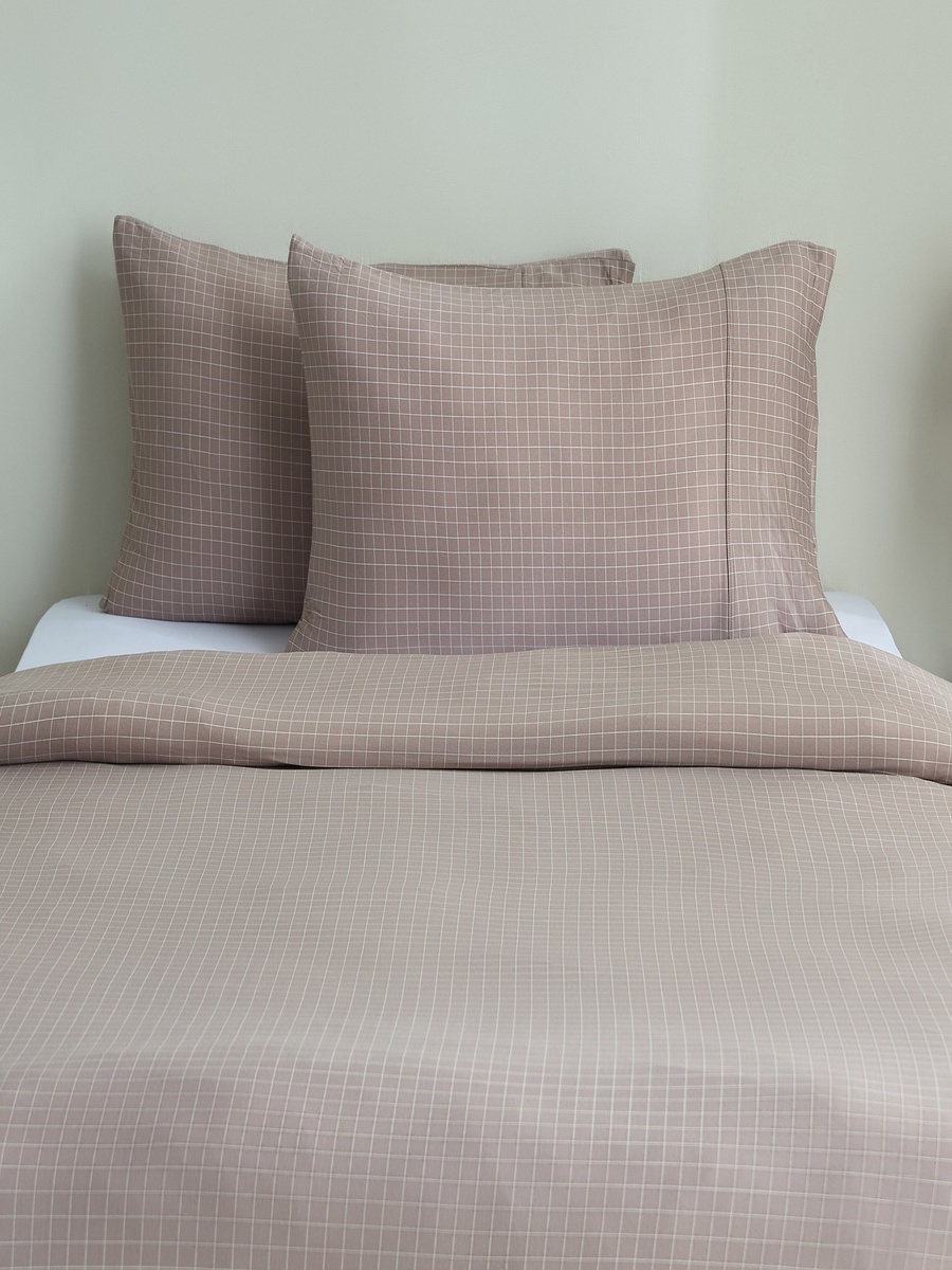 Ferum 3-Piece Microfiber Stripe Twin Duvet Quilt Cover Set - 150x220 cm